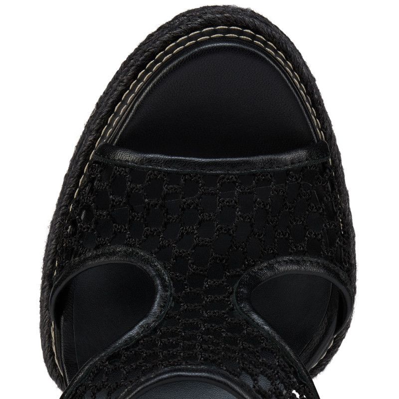 Christian Louboutin os11x0526 Almeja 130mm Espadrilles Sandals in Black Size US 9 / IT 39 - 5 Thumbnail