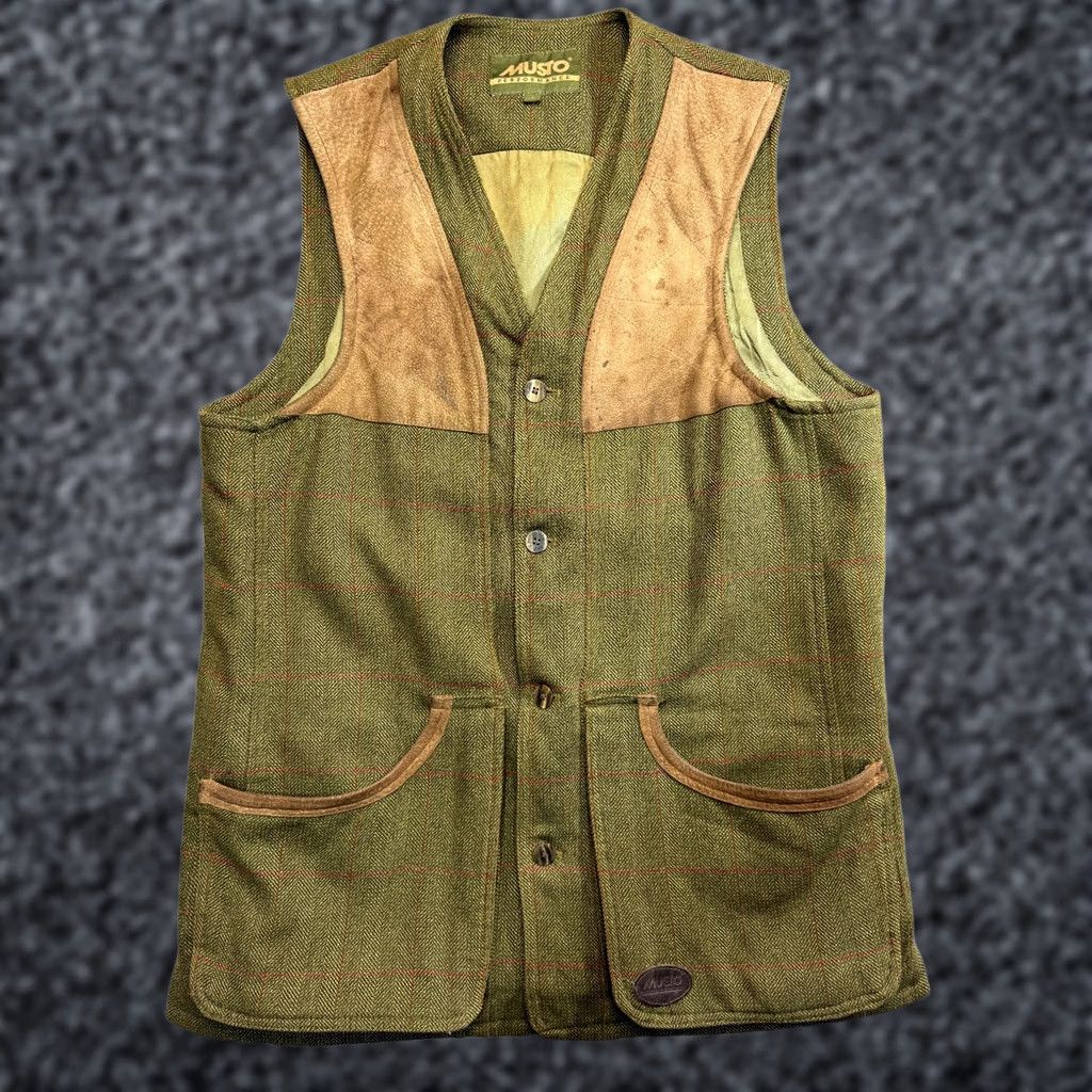 Musto MUSTO Vest Wool Green L Mens Country Outdoor Waistcoat Size US L / EU 52-54 / 3 - 1 Thumbnail