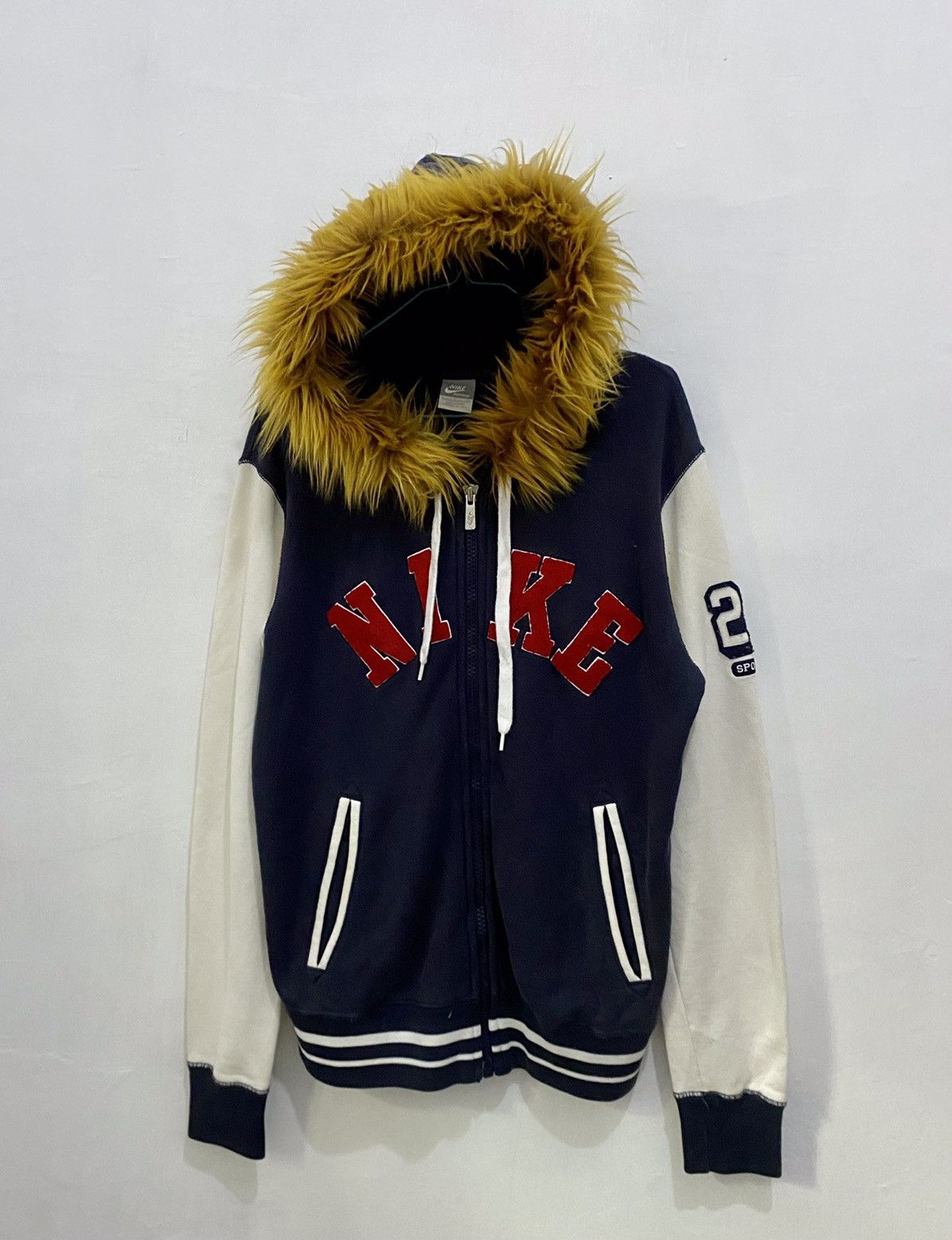 If Six Was Nine × Le Grande Bleu (L.G.B.) × Nike 💥Fur💥Nike Speelout Zipper Fur Hoodie LGB Style Size US L / EU 52-54 / 3 - 1 Thumbnail