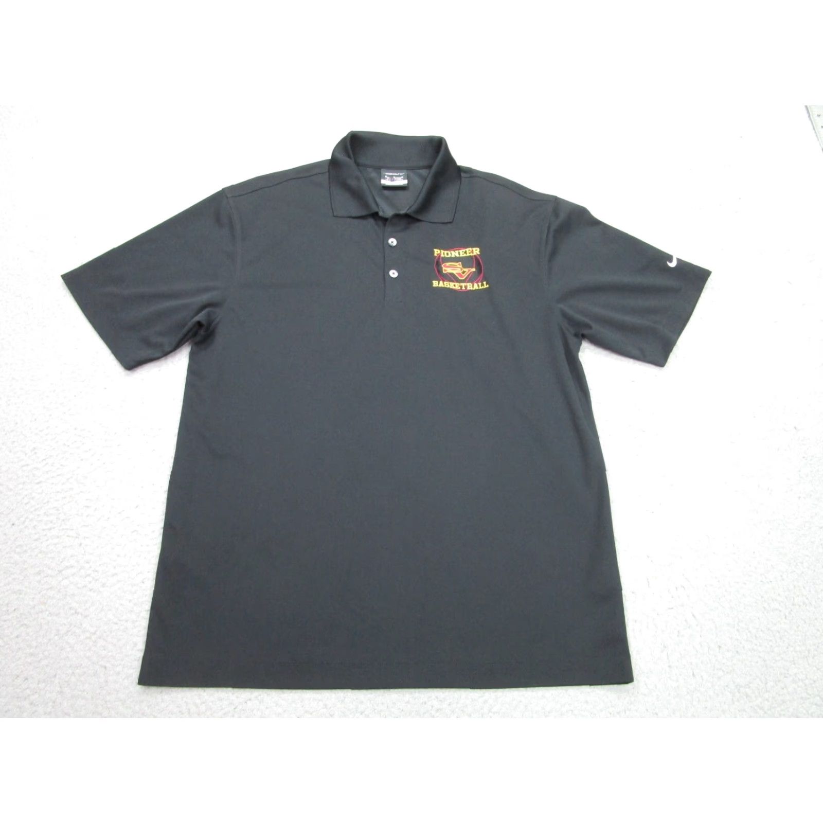 Nike Nike Polo Mens M Black Basketball Dri-Fit High School Simi Valley Pioneers Size US M / EU 48-50 / 2 - 2 Thumbnail