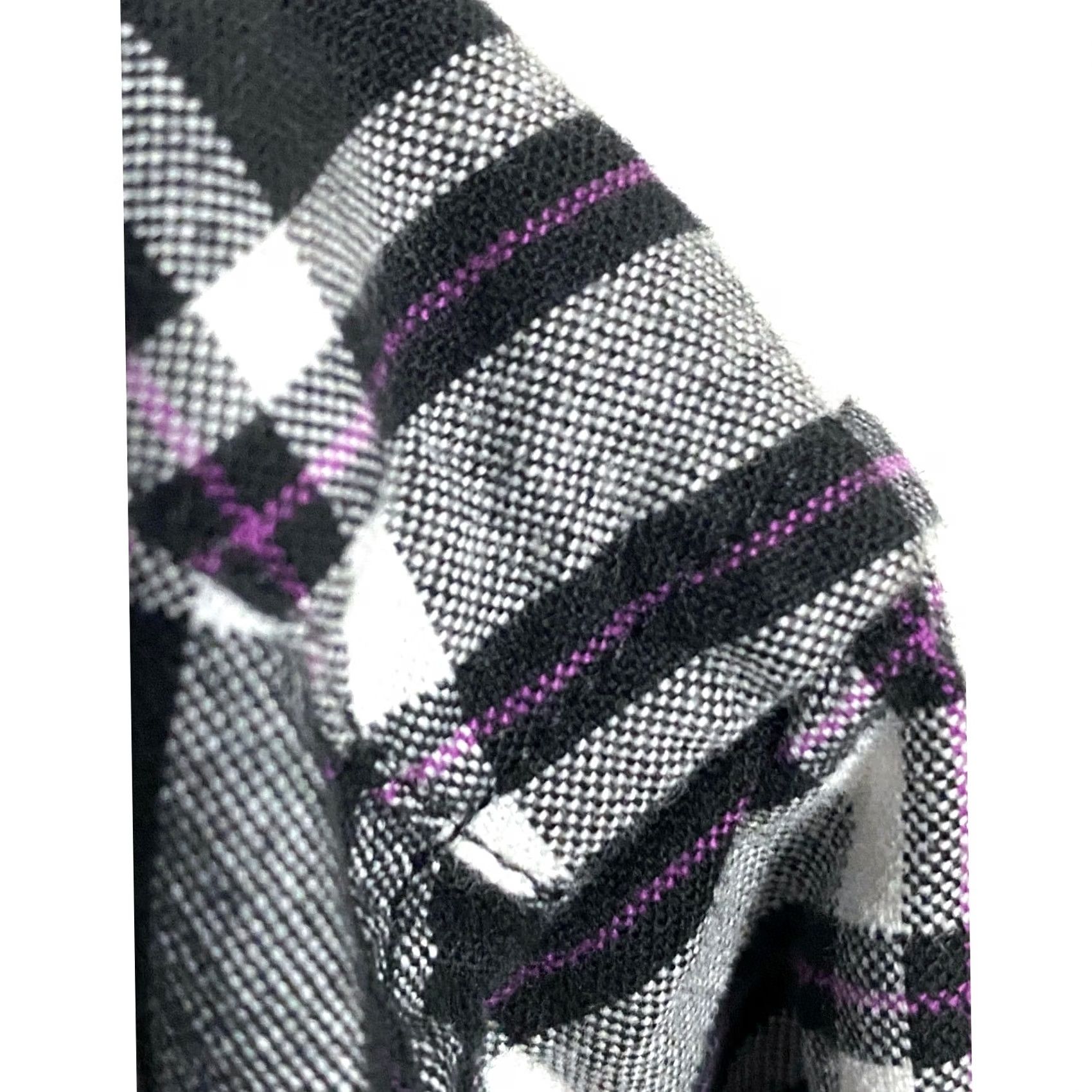 American Eagle Outfitters VINTAGE American Eagle Shirt Mens S Button Down Plaid Black White Purple Pocket Size US S / EU 44-46 / 1 - 5 Thumbnail