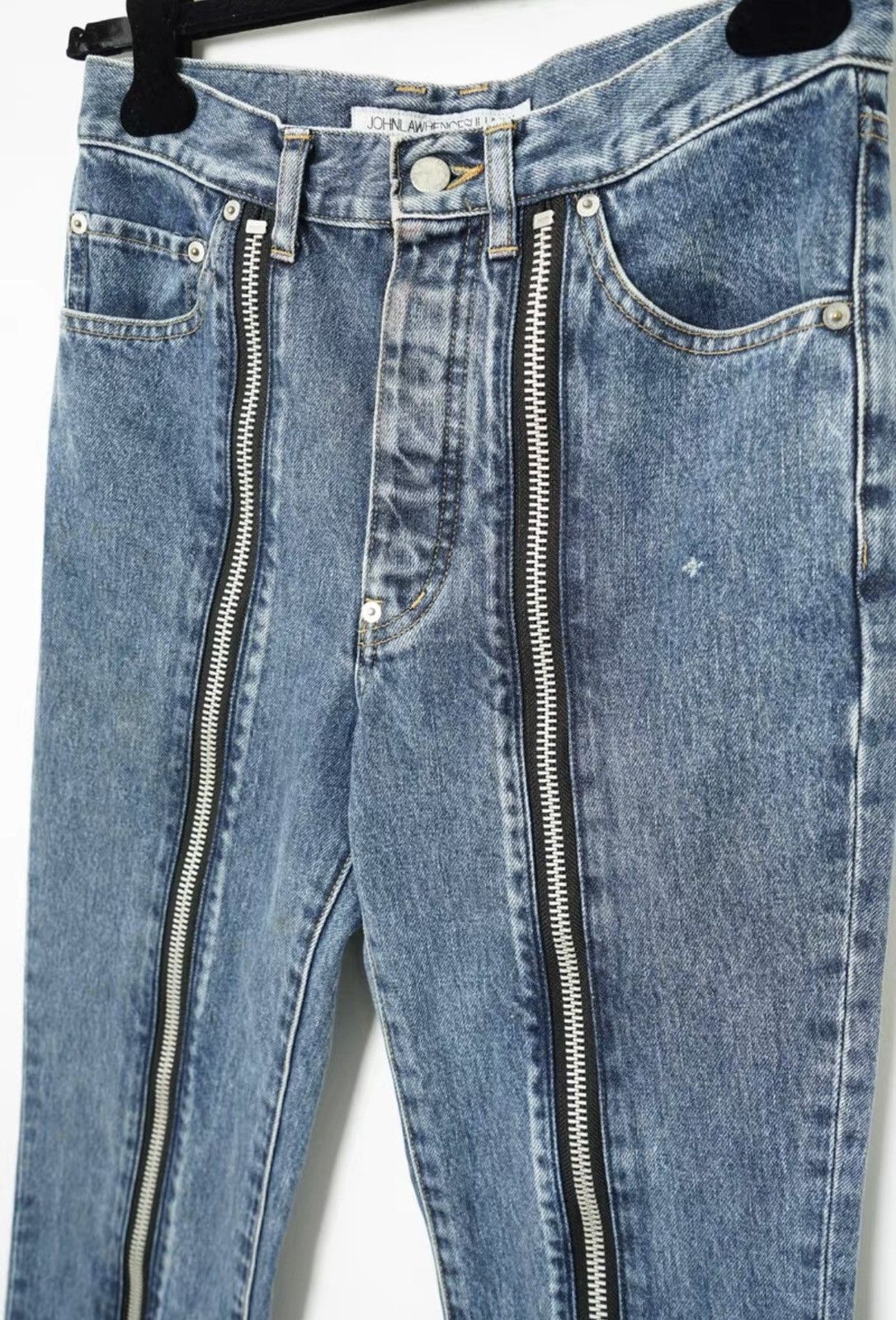 JOHN LAWRENCE SULLIVAN John Lawrence Sullivan Zip Washed Jeans Size US 28 / EU 44 - 3 Thumbnail