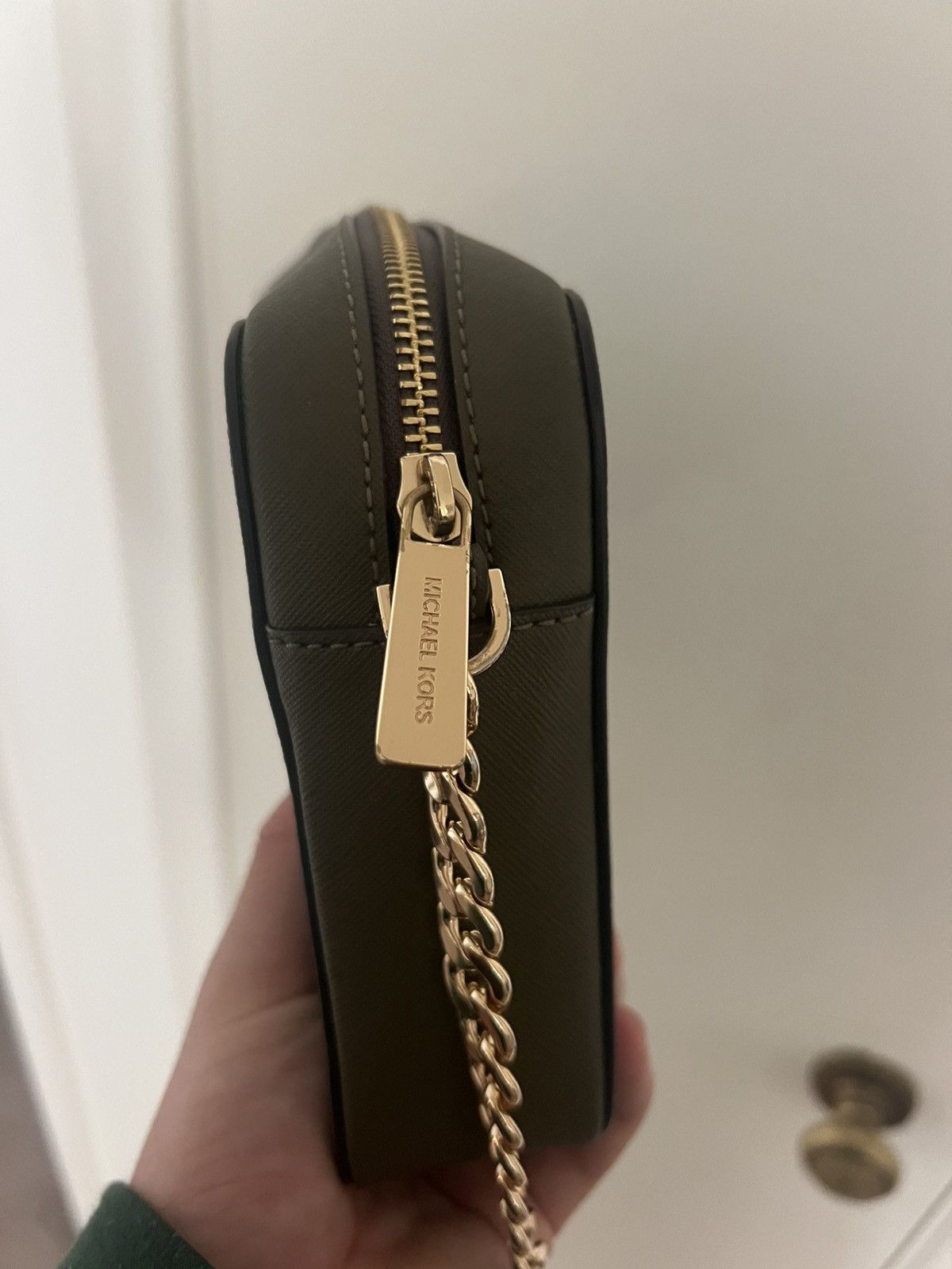 Michael Kors Michael Kors Olive Green Crossbody Bag Saffiano Leather Size ONE SIZE - 5 Thumbnail