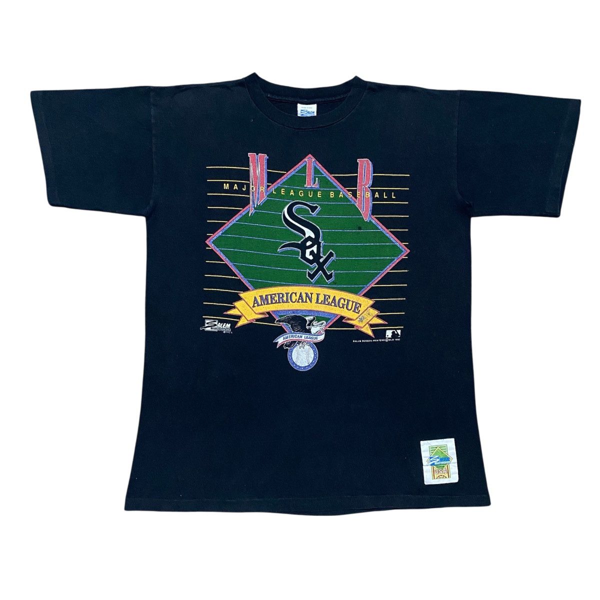 MLB Rare‼️🔥Vintage Chicago White Sox By Salem T-Shirt Size US M / EU 48-50 / 2 - 1 Thumbnail