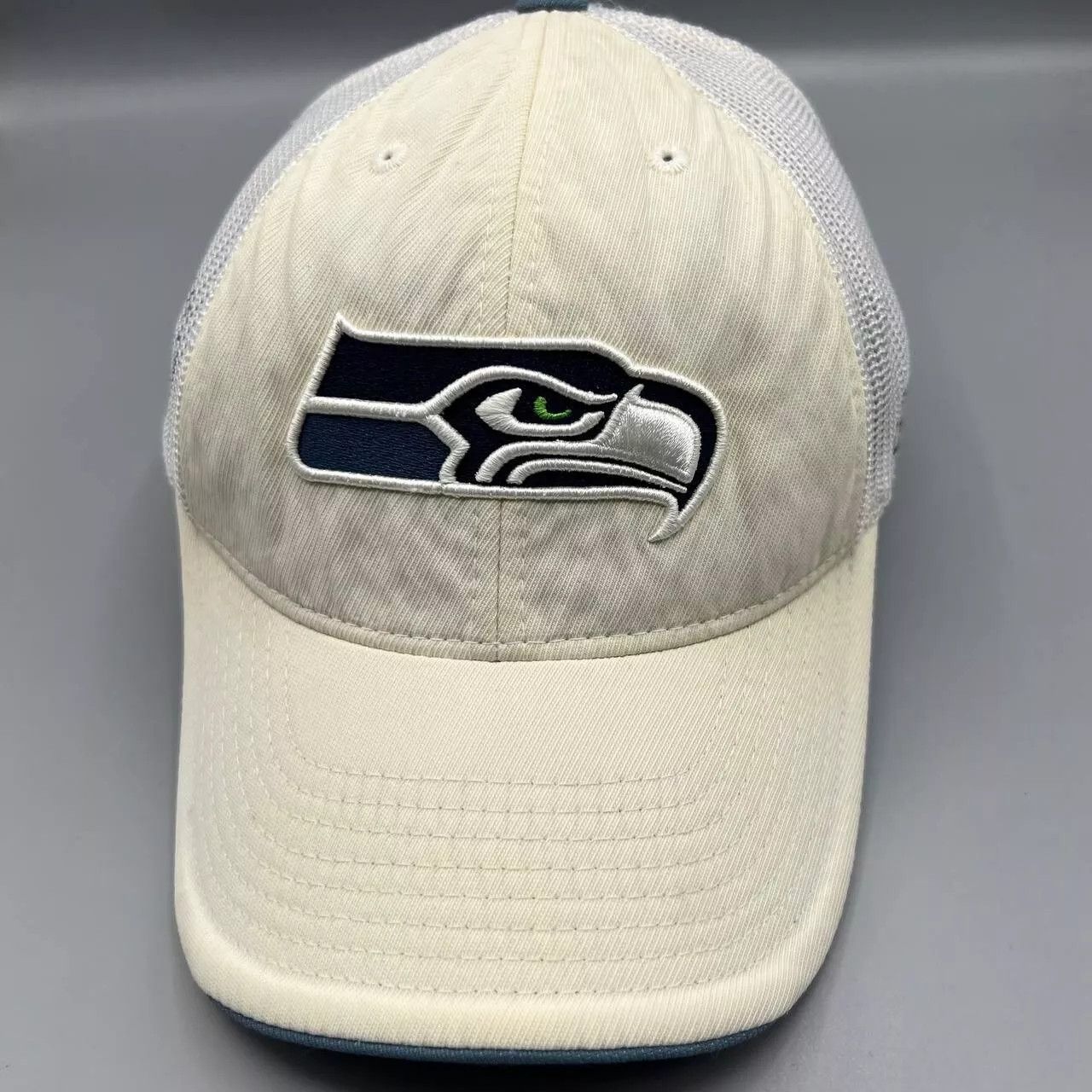 Reebok Seattle Seahawks Trucker Hat Men L-XL Reebok Stretch Fitted Size ONE SIZE - 1 Thumbnail