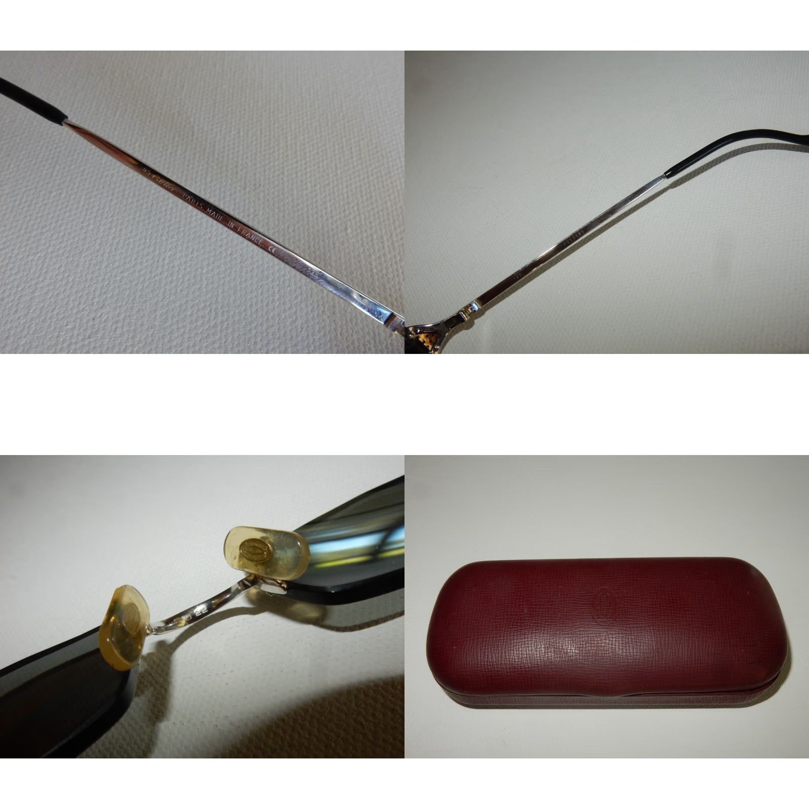 Cartier VINTAGE Cartier Sunglasses Unisex Adults 135 Silver Scratches Case Included 90s? (Need to verify decade) Size ONE SIZE - 8 Thumbnail