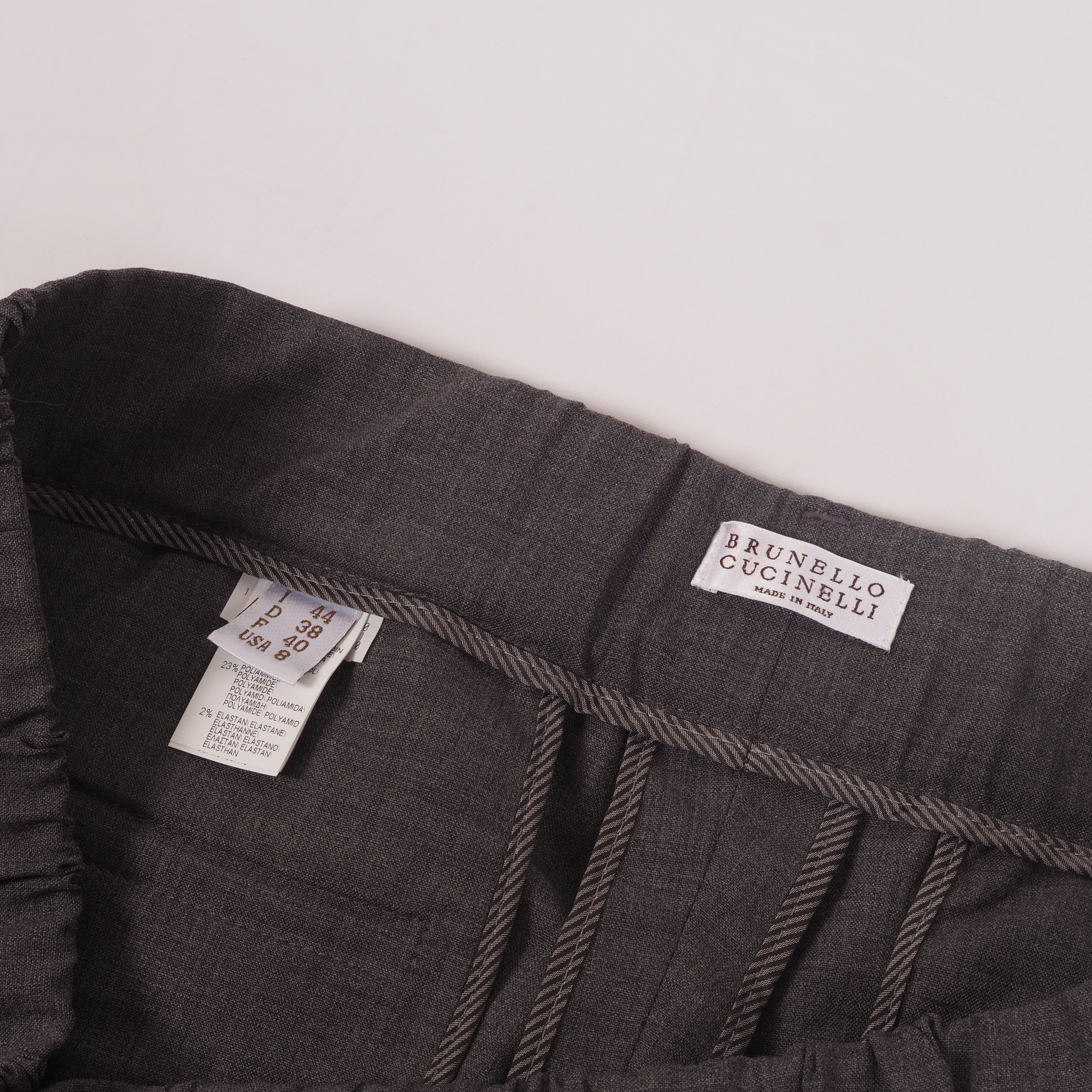 Brunello Cucinelli Brunello Cucinelli Wool Dress Pants Elastic Waist Tapered Size 30" / US 8 / IT 44 - 8 Thumbnail