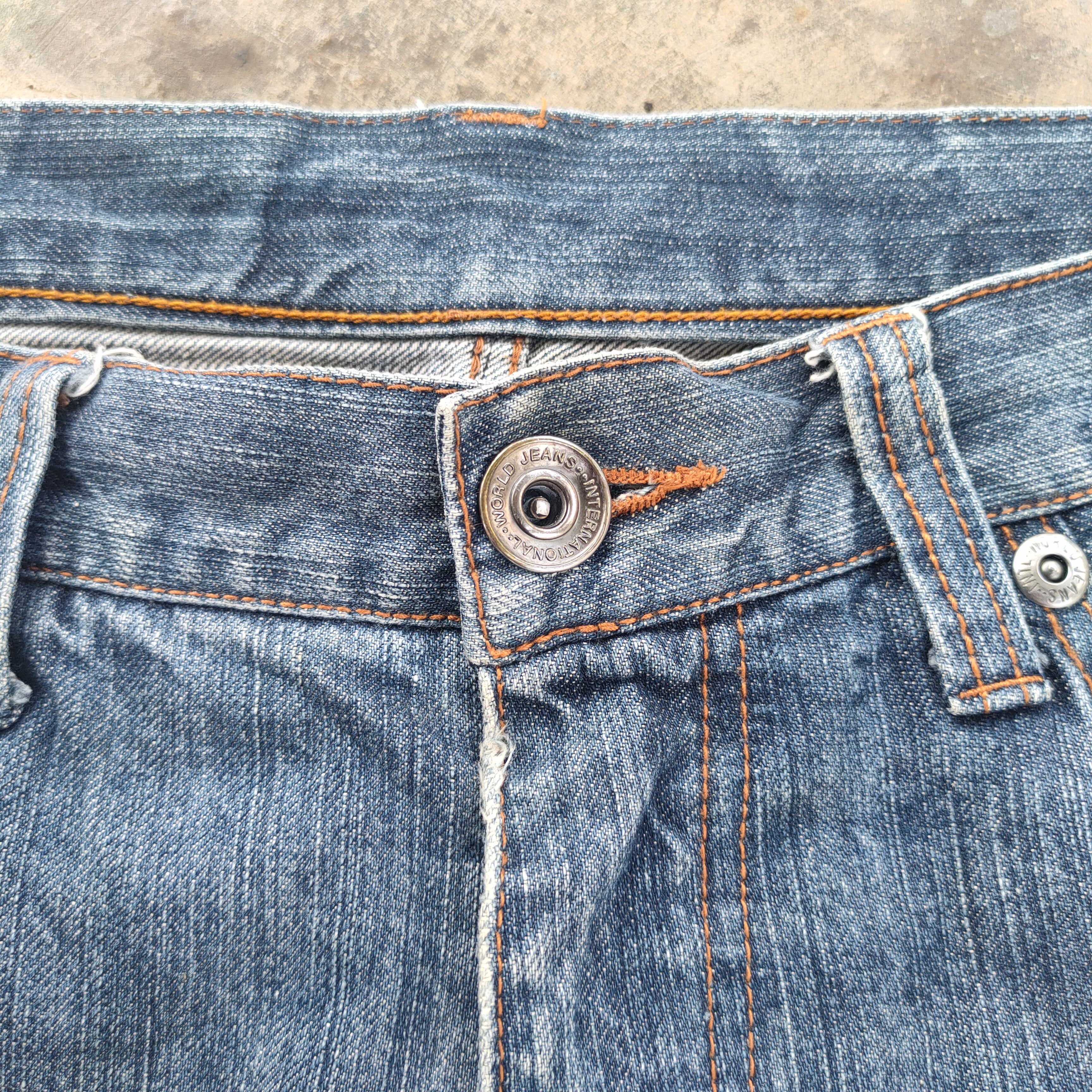 Black Label RARE! VINTAGE JAPANESE PATCHWORK JEANS DENIM PANTS Size US 36 / EU 52 - 6 Thumbnail