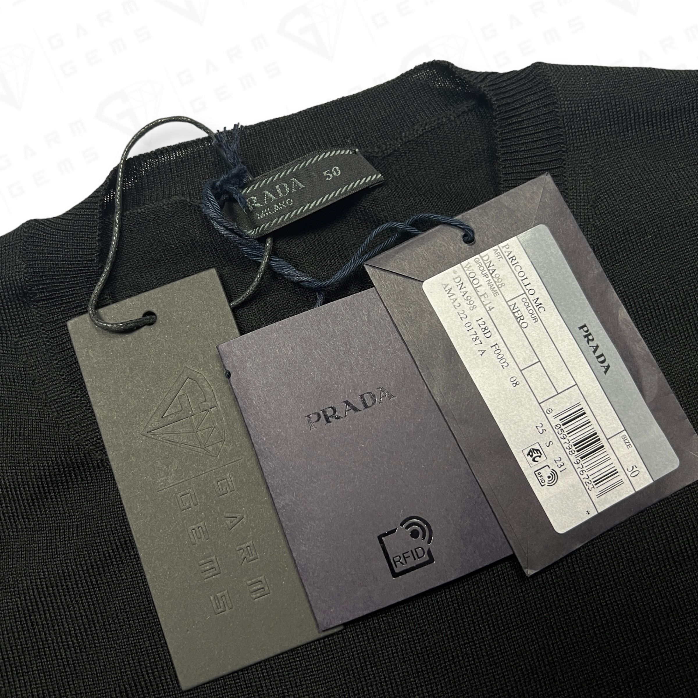 Prada Prada Plain Wool Knit T-Shirt Size US M / EU 48-50 / 2 - 4 Thumbnail