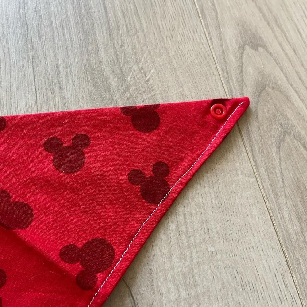 Designer Paw Heaven Co Red Mickie Mouse Dog Bandana Size ONE SIZE - 3 Thumbnail