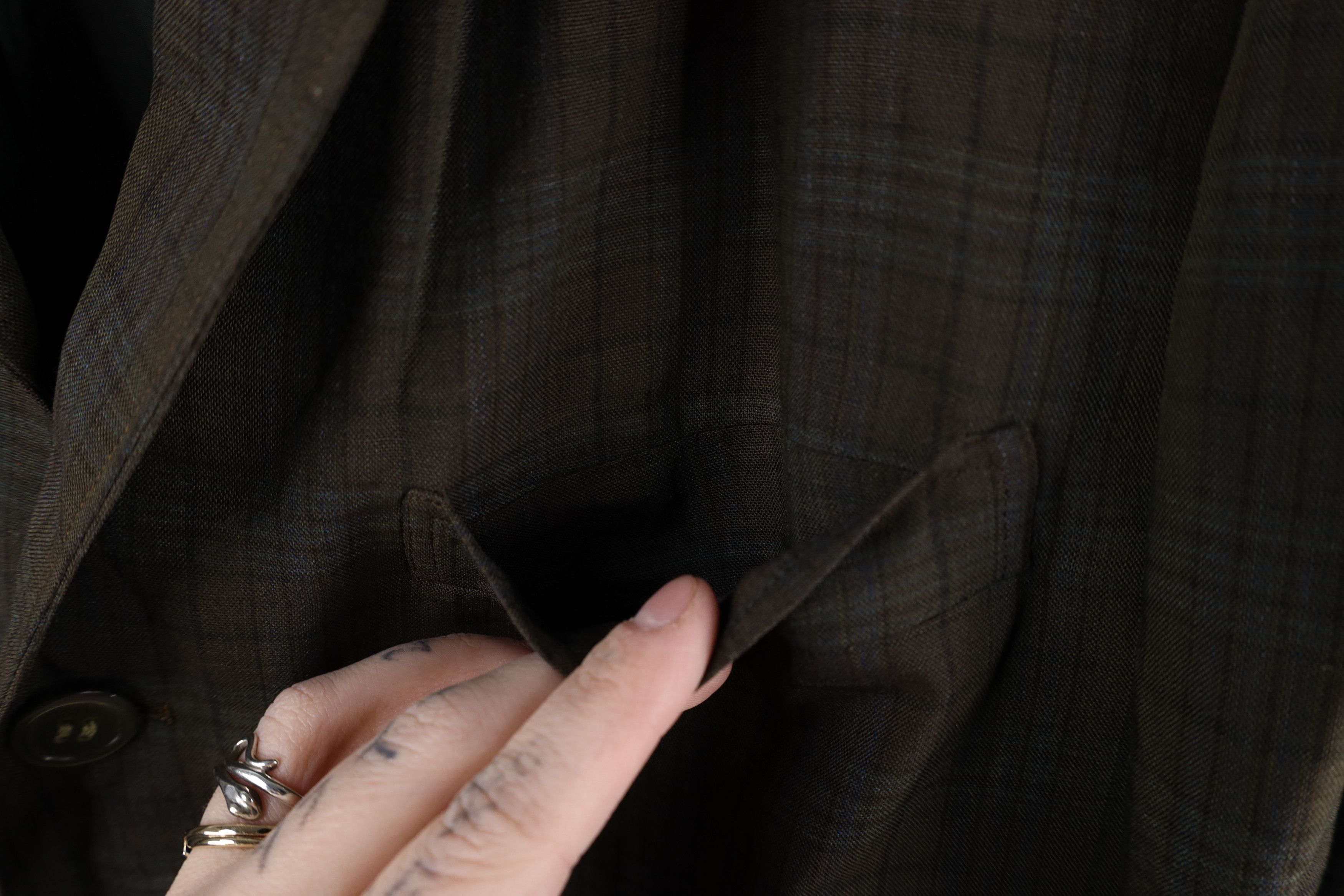 Vintage Vintage 50s Rockabilly Suit Coat Blazer Jacket Plaid USA Size US L / EU 52-54 / 3 - 7 Thumbnail