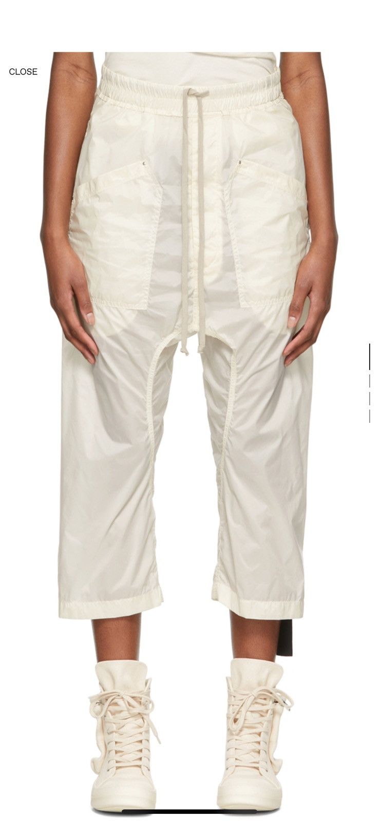 Rick Owens Men's Recycled Nylon Swim Trunks Black