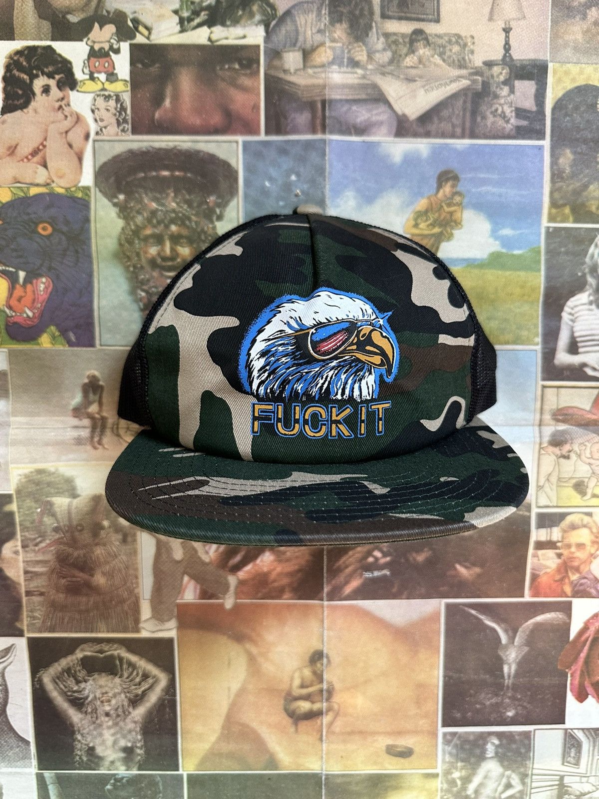 Huf Huf eagle camo mesh trucker SnapBack hat eagle Size ONE SIZE - 3 Thumbnail