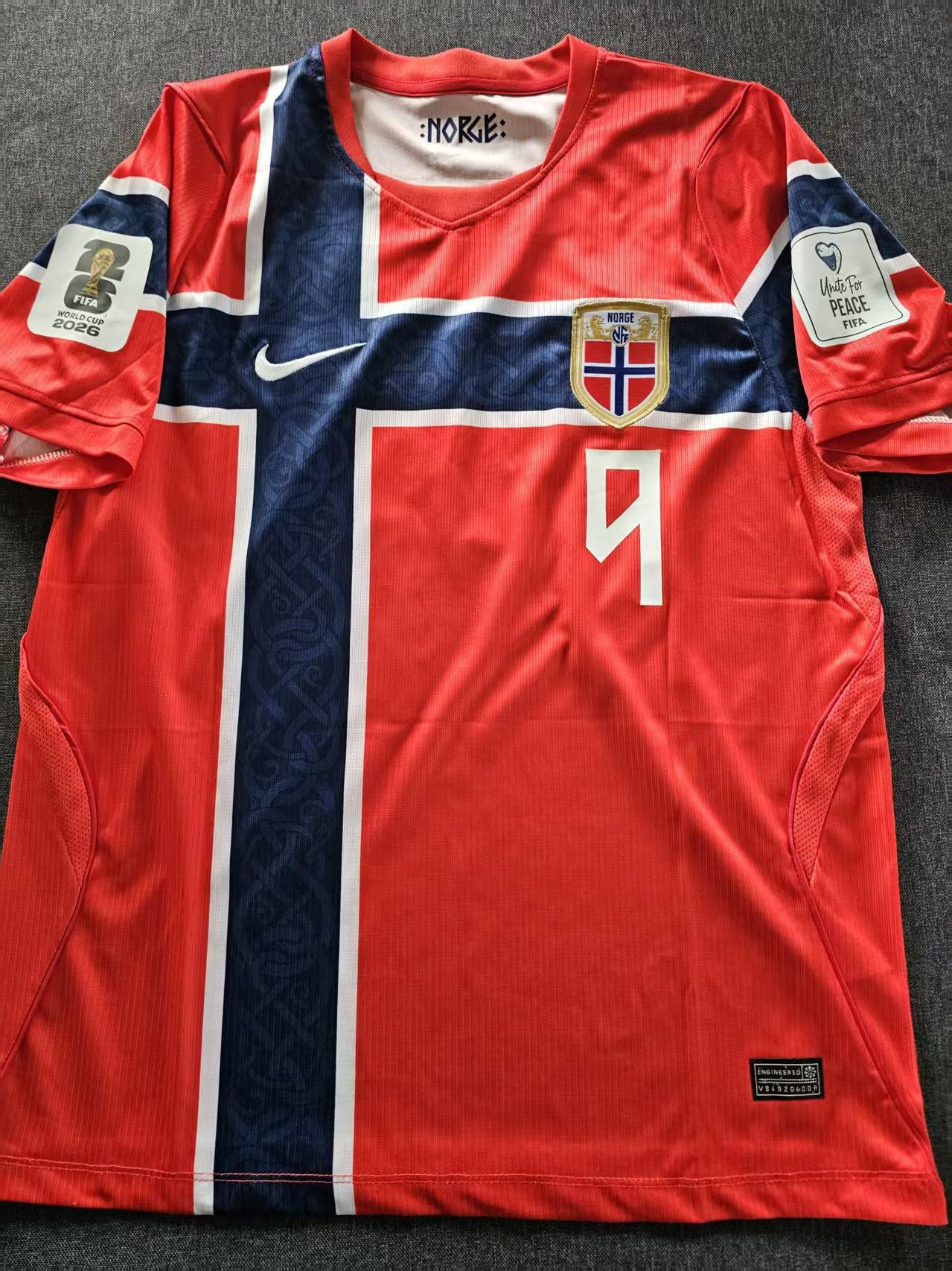 Other 2026 World Cup Norway #9 Erling Haaland Jersey Home Size US M / EU 48-50 / 2 - 2 Thumbnail