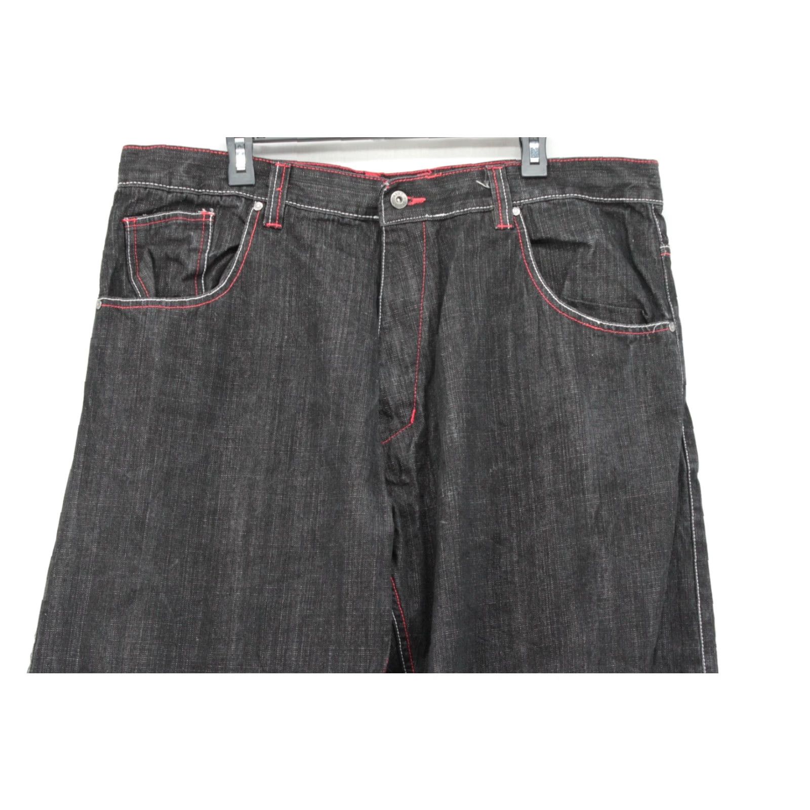 Vintage VTG Ubug Baggy Jeans Men's 40x33 Black Streetwear Grunge Gorpcore Y2K Wide Leg Jeans 90s Mens Size US 40 / EU 56 - 2 Thumbnail