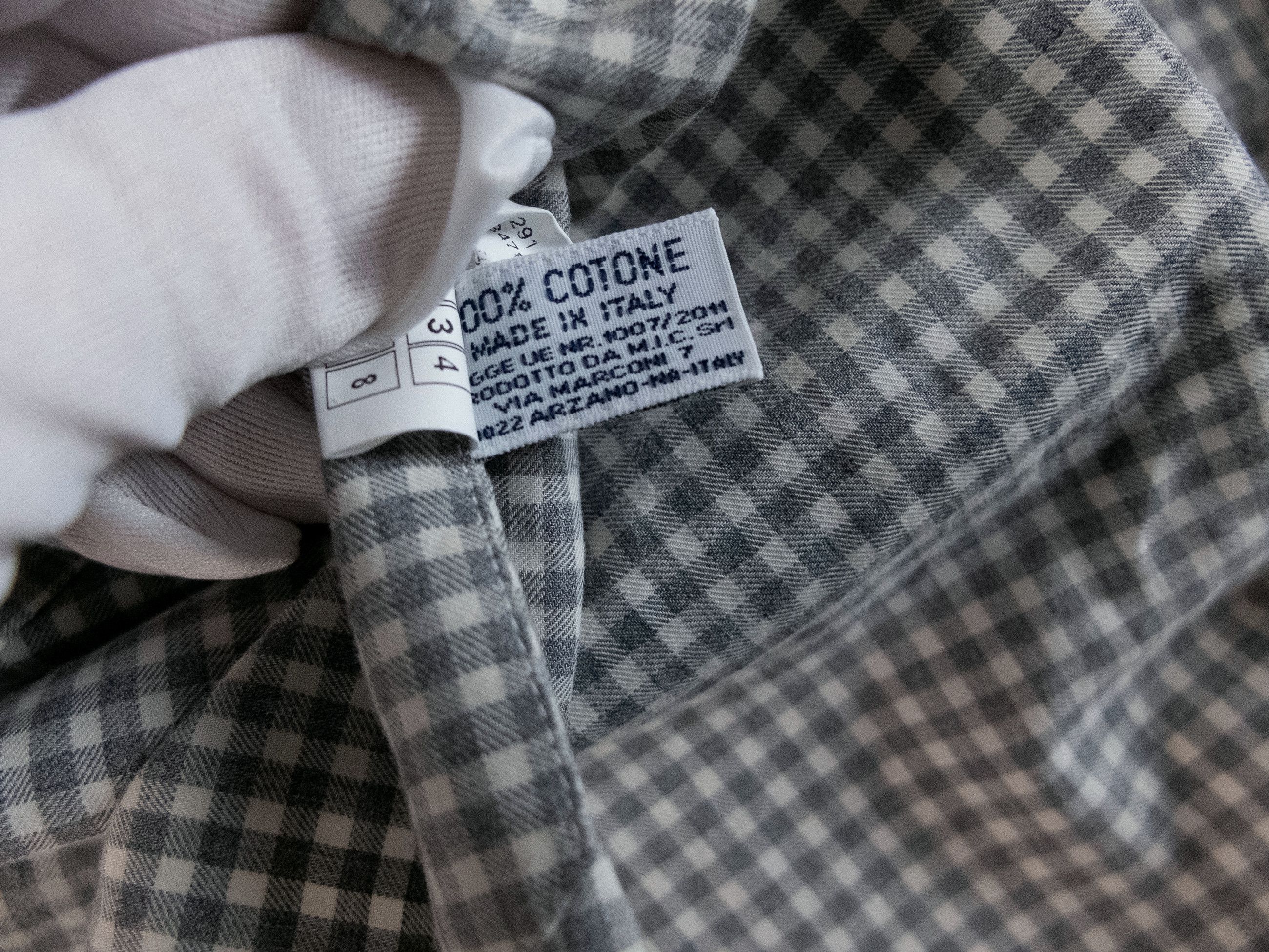 Barba Napoli BARBA Napoli Dandy Life gray check flannel cotton shirt 39 Size US M / EU 48-50 / 2 - 4 Thumbnail