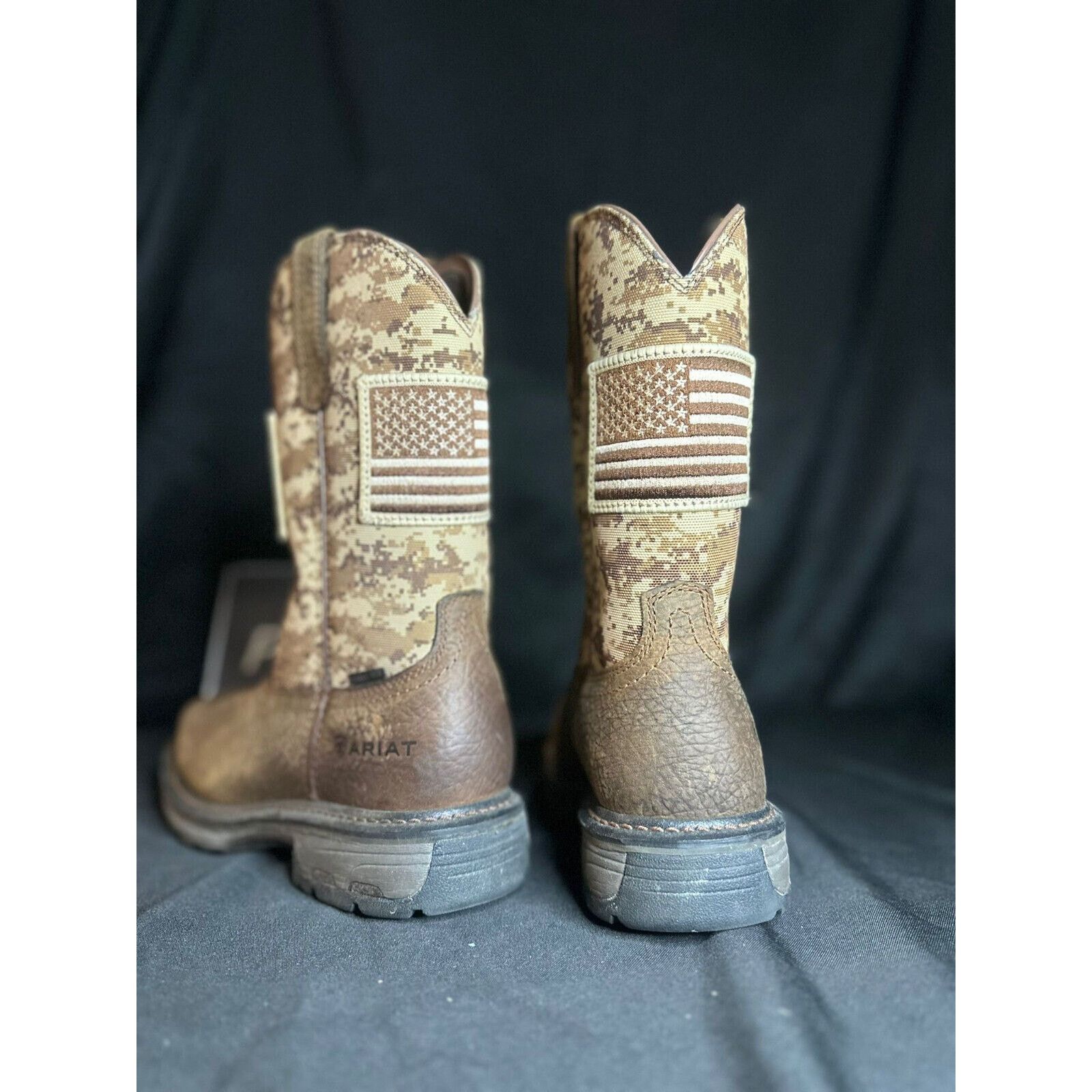 Ariat Ariat Men's Brown Workhog Patriot Steel Toe 10022968 9.5 Size US 9.5 / EU 42-43 - 2 Thumbnail