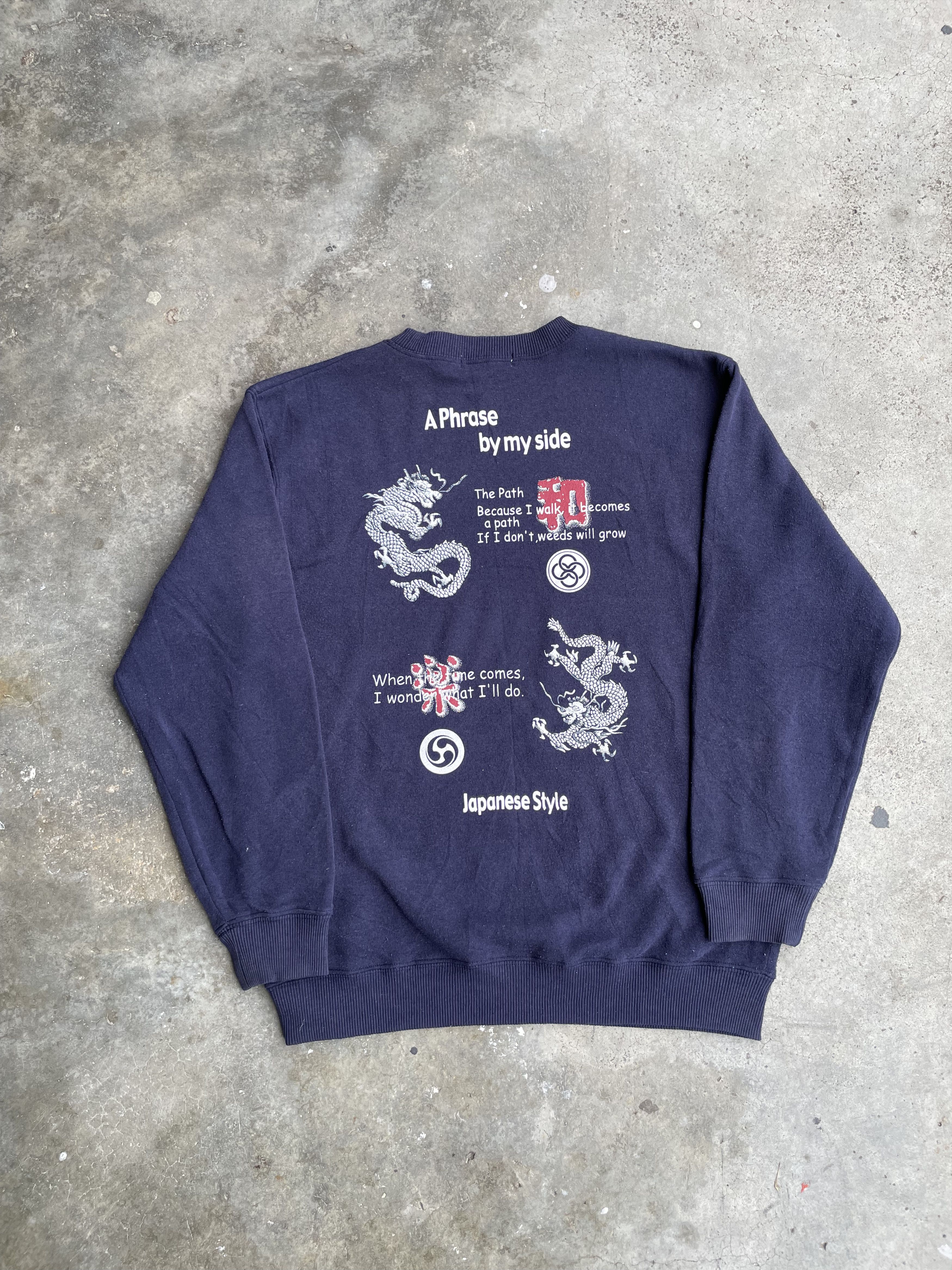 Japanese Brand Vintage Japanese Style Dragons Graphic Tattoo Sweatshirt Size US M / EU 48-50 / 2 - 1 Thumbnail
