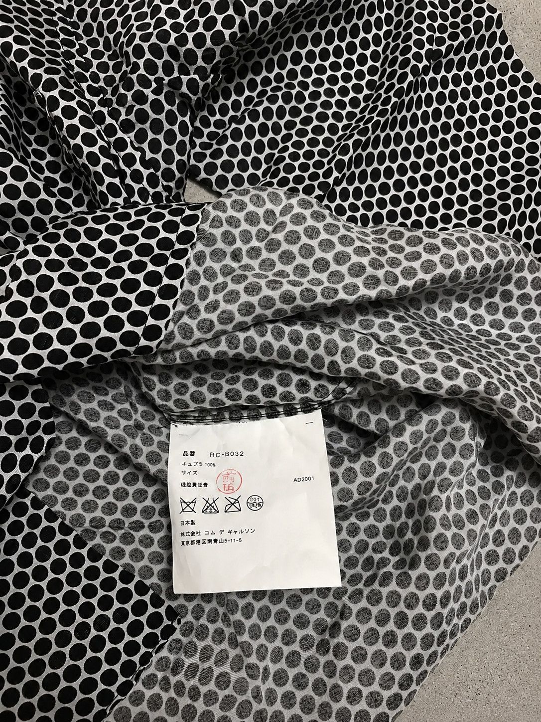 Comme des Garcons CDG AD2001 Cupra Polka Dot Shirt Size US M / EU 48-50 / 2 - 4 Thumbnail