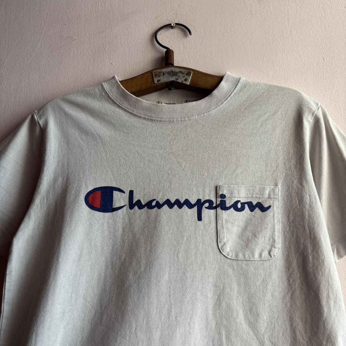 Beams Japan × Champion RARE Champion Japan Edition Boxy Pocket Tee Size US M / EU 48-50 / 2 - 2 Thumbnail