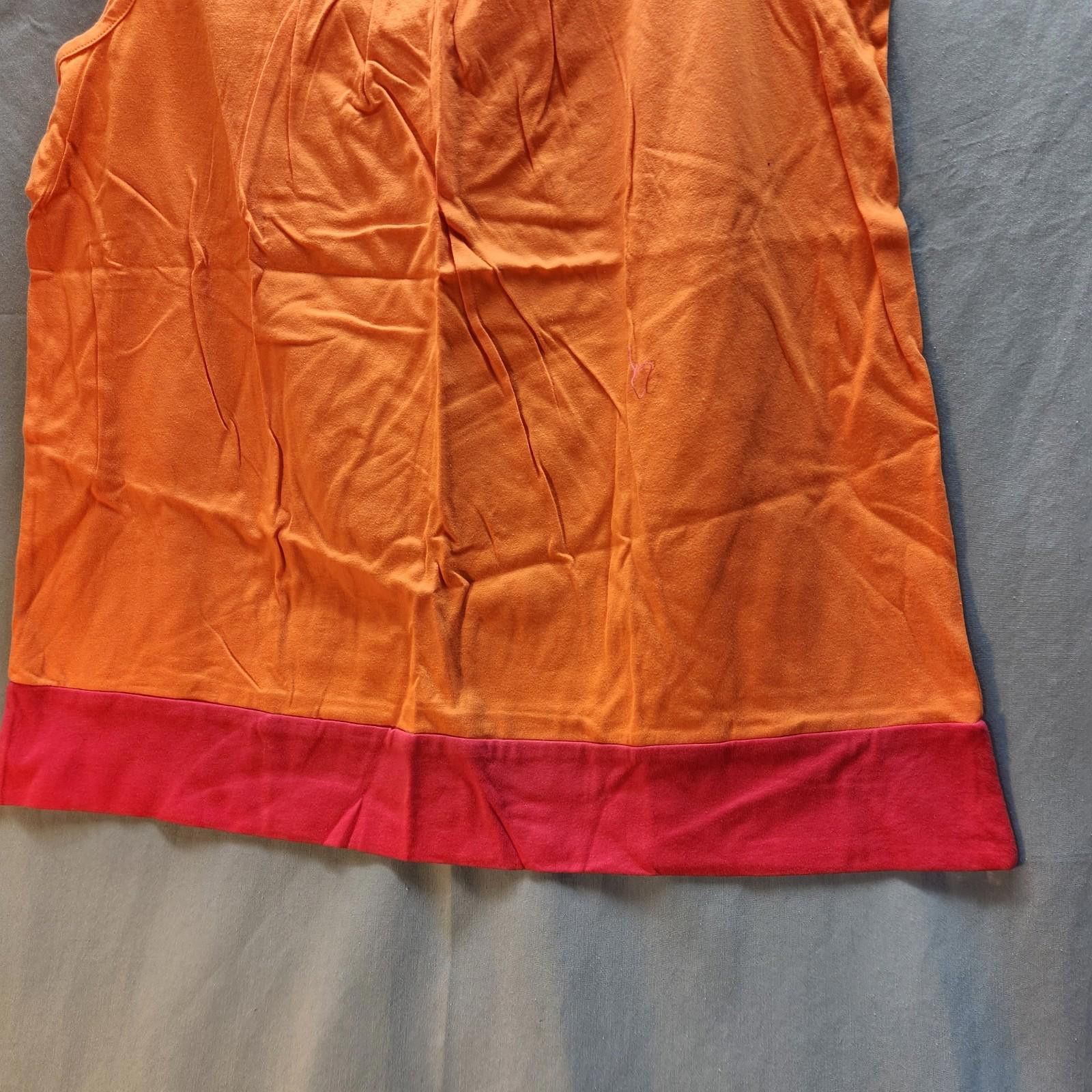 Designer Chadwick's Cotton Tank Orange Size Large NWOT Size L / US 10 / IT 46 - 3 Thumbnail