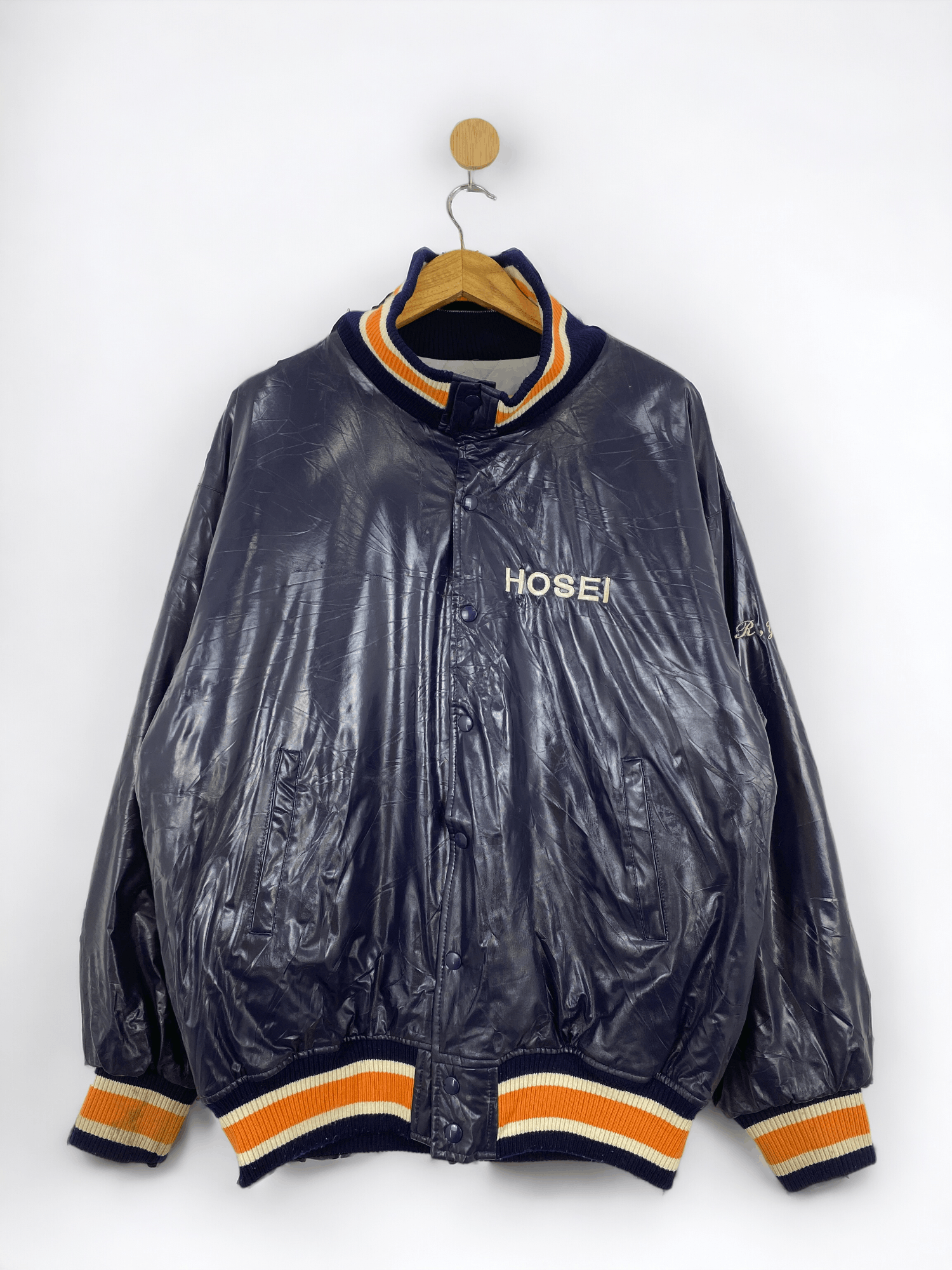 Japanese Brand Vintage Hosei Embroidered Logo Varsity Jacket VA0008 Size US XXL / EU 58 / 5 - 1 Thumbnail