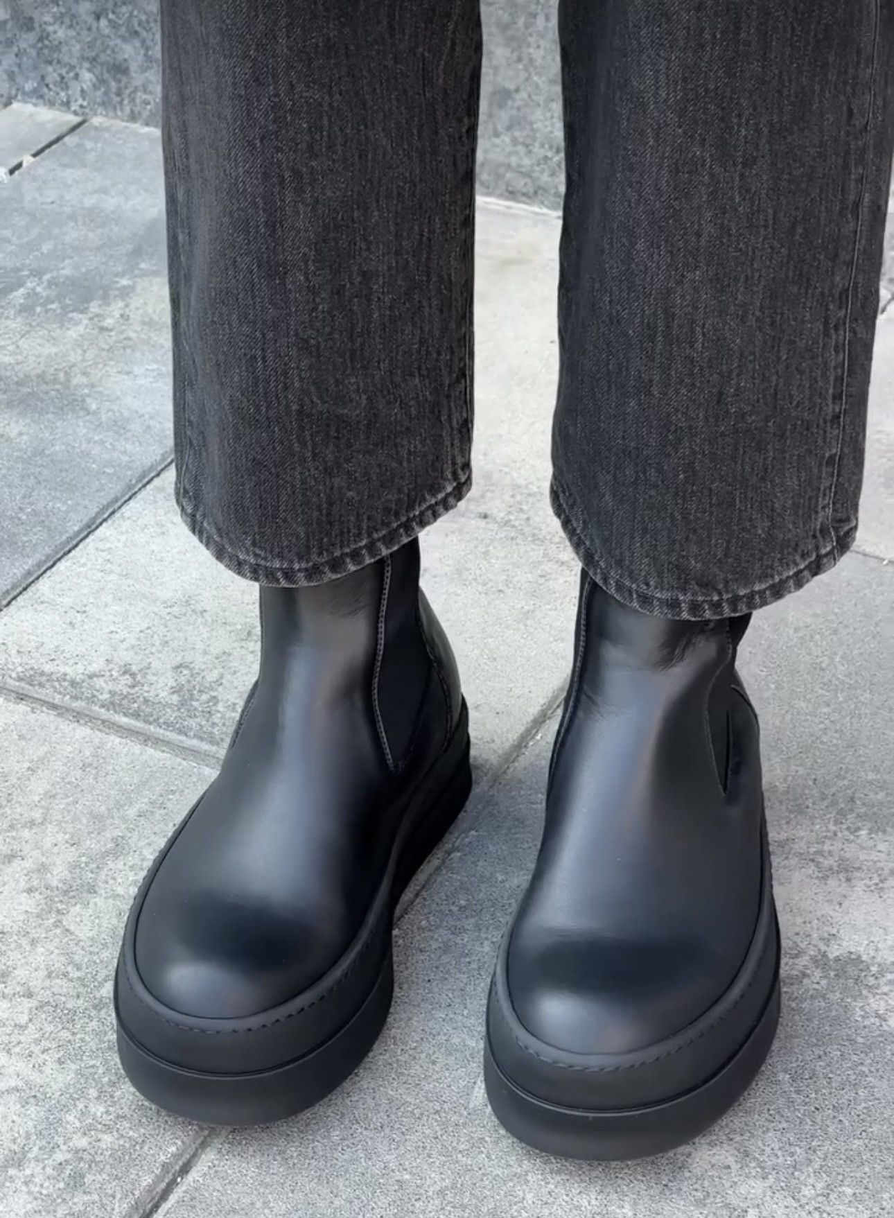 Rick Owens Last Size Rick Owens Mega Bumper Beatle Boots | Grailed