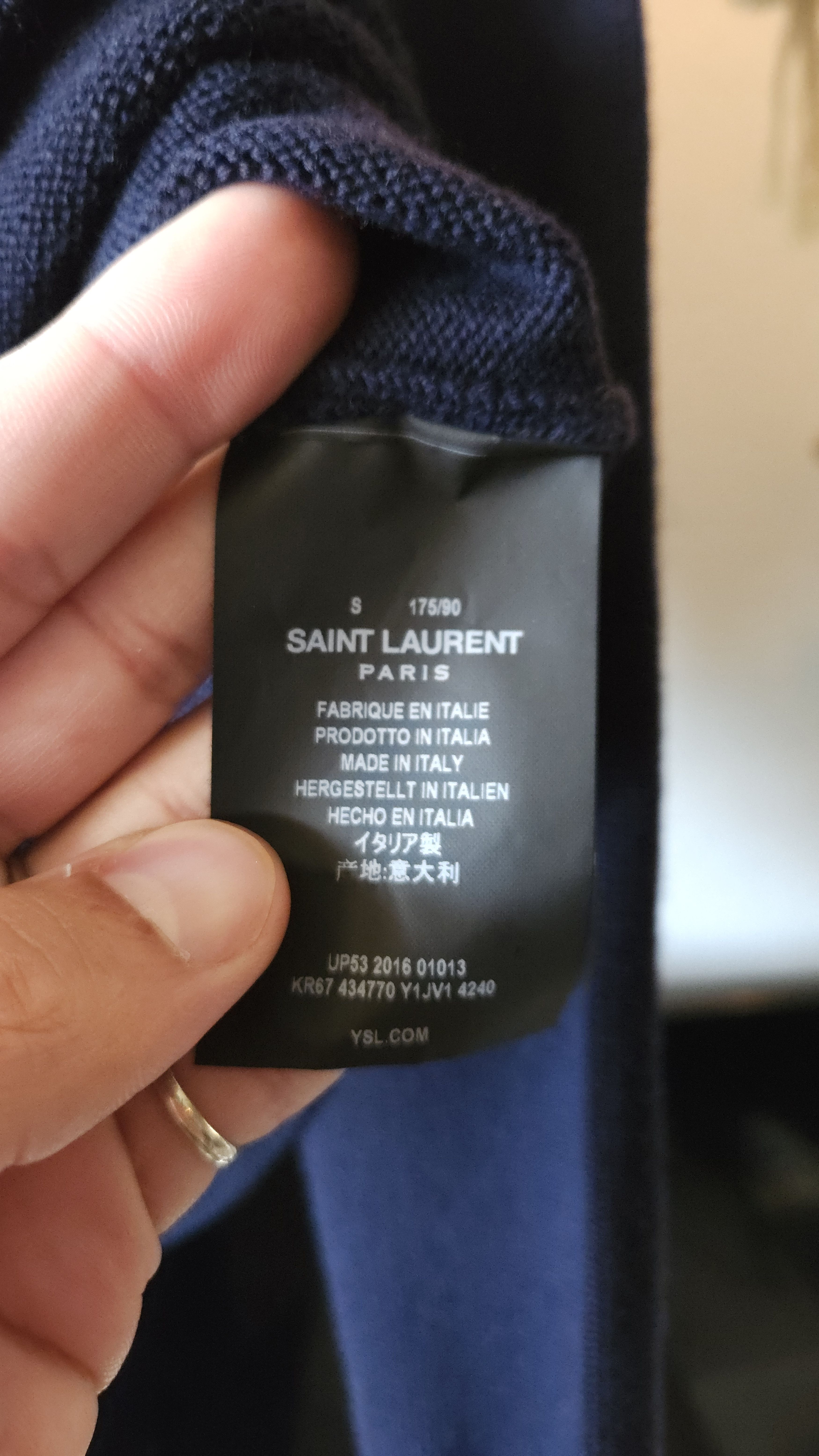 Hedi Slimane × Saint Laurent Paris × Yves Saint Laurent Saint Laurent Pullover Sweater Size US S / EU 44-46 / 1 - 5 Thumbnail