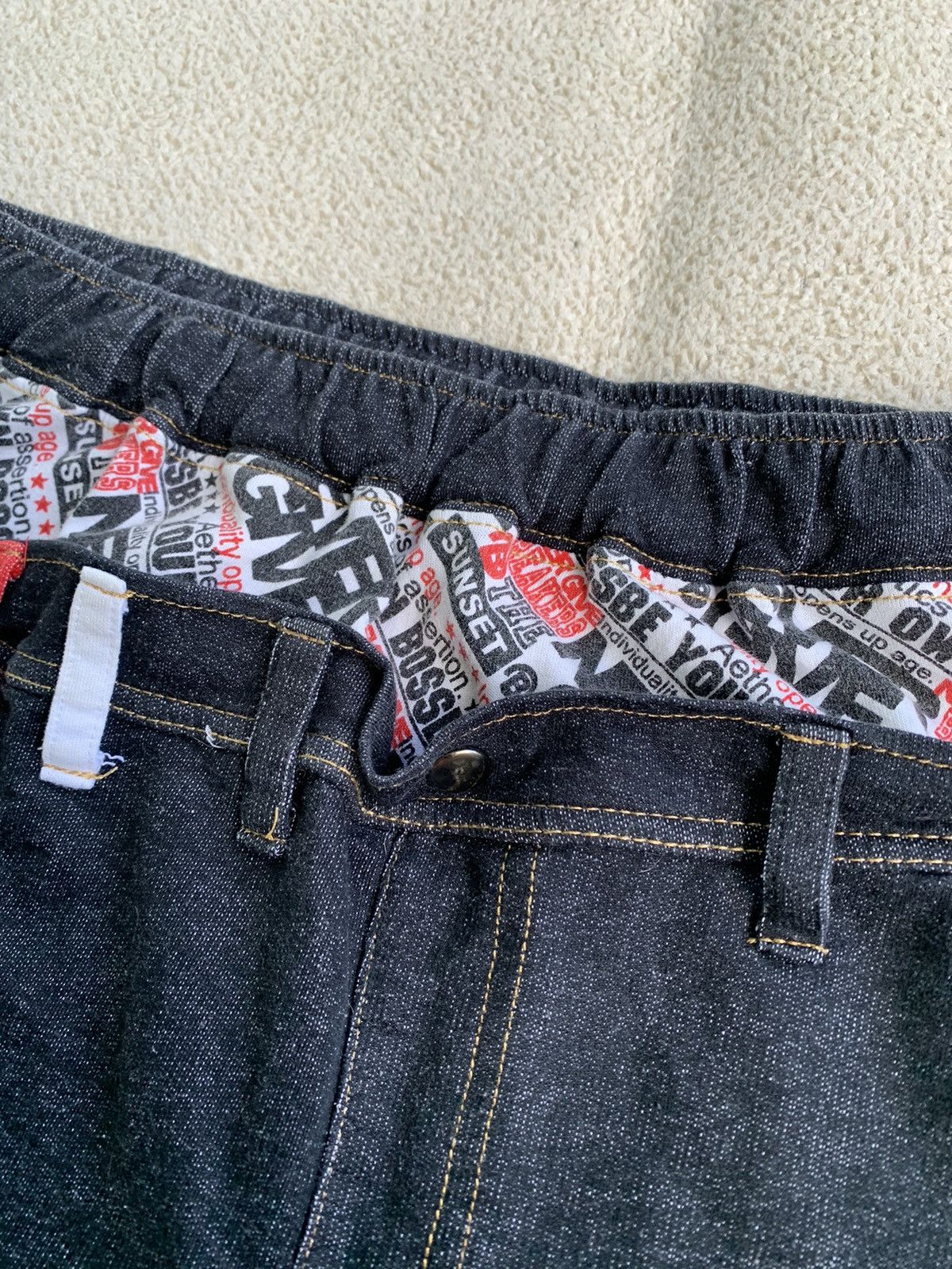 Japanese Brand × Vintage vtg y2k fogaty house double waist denim short pants Size US 35 - 6 Thumbnail