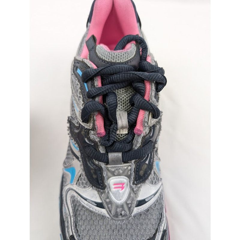 Balenciaga o1rshd1 Runner 2 Mesh/Pu/W Sneakers in Grey/Blue/Pink/Red Size US 11 / EU 44 - 7 Thumbnail