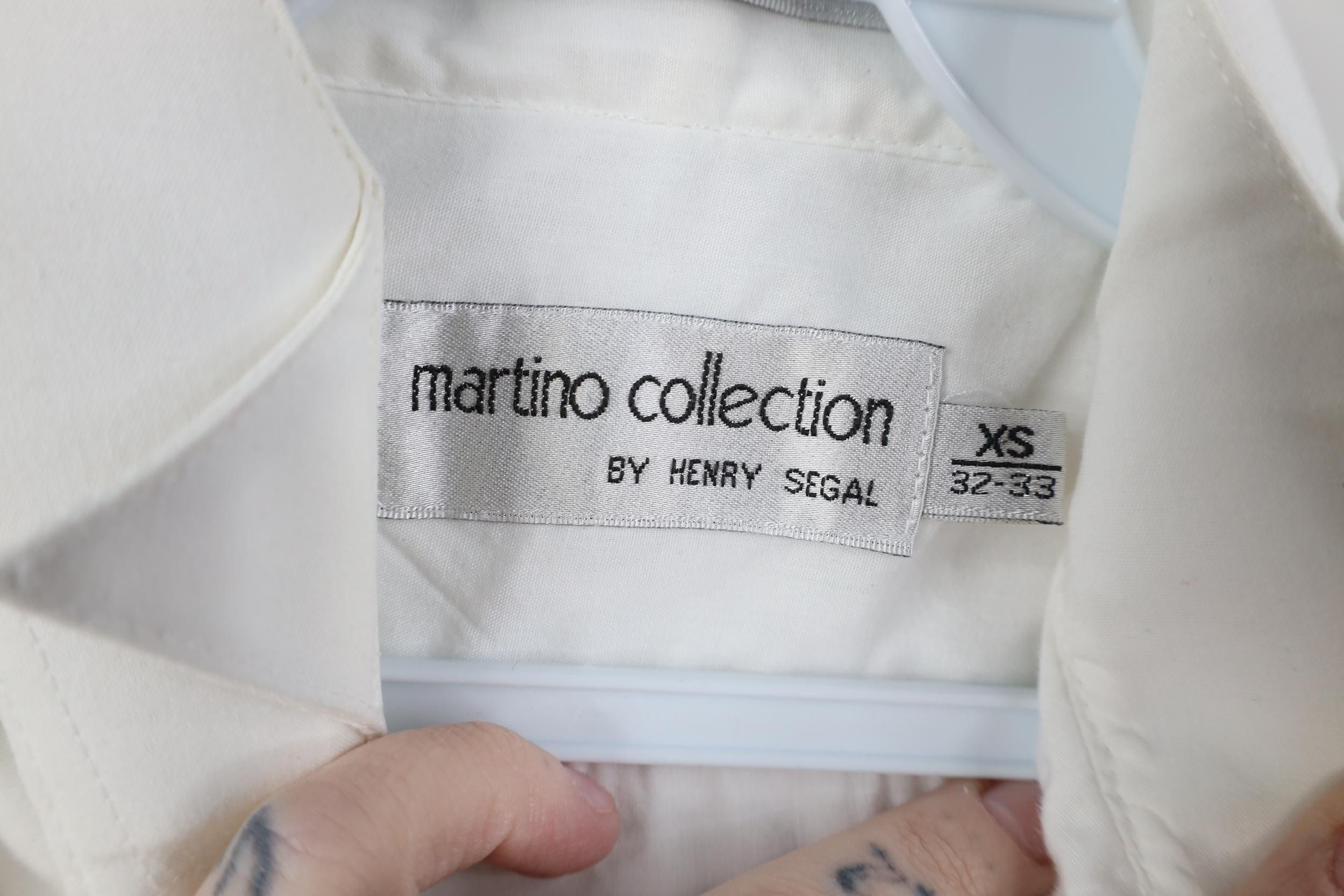 Vintage Vintage 90s Formal Prom Tuxedo Wedding Button Shirt White Size US XS / EU 42 / 0 - 6 Thumbnail