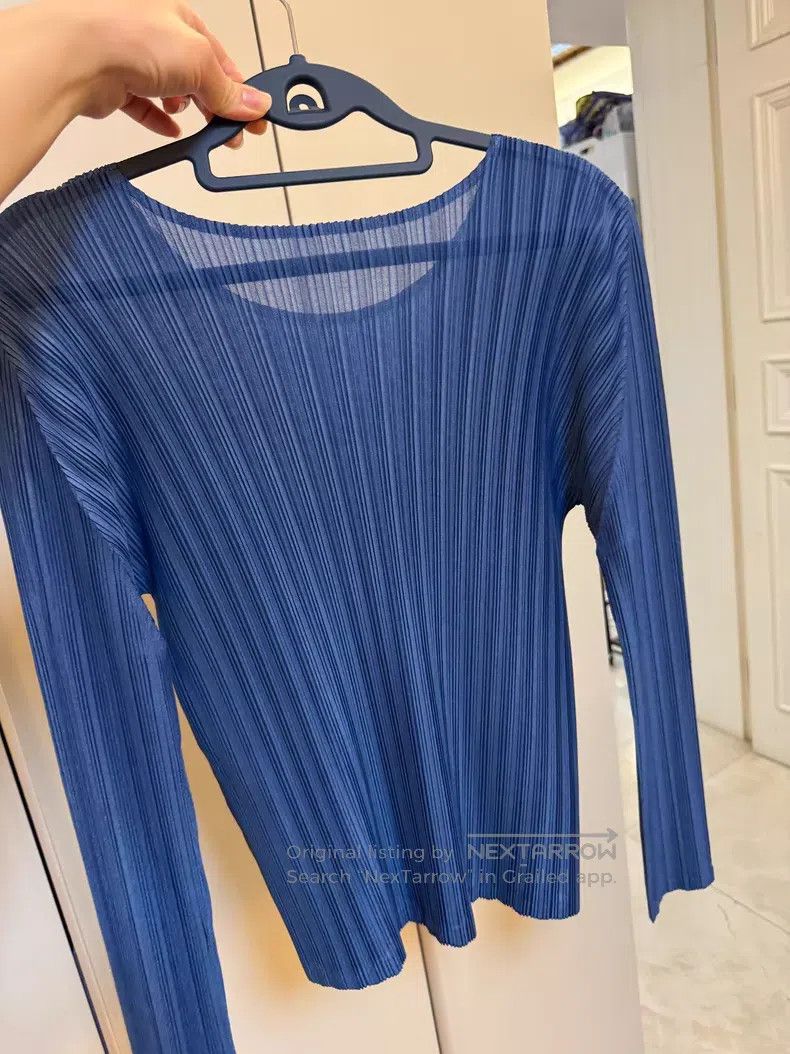 Issey Miyake Issey Miyake Crew Neck Long Sleeve Top Size L / US 10 / IT 46 - 3 Thumbnail