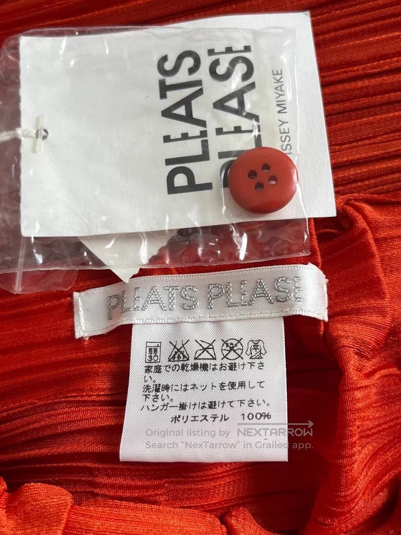Issey Miyake Issey Miyake size:3 Red Long Sleeve Size 23" - 3 Thumbnail
