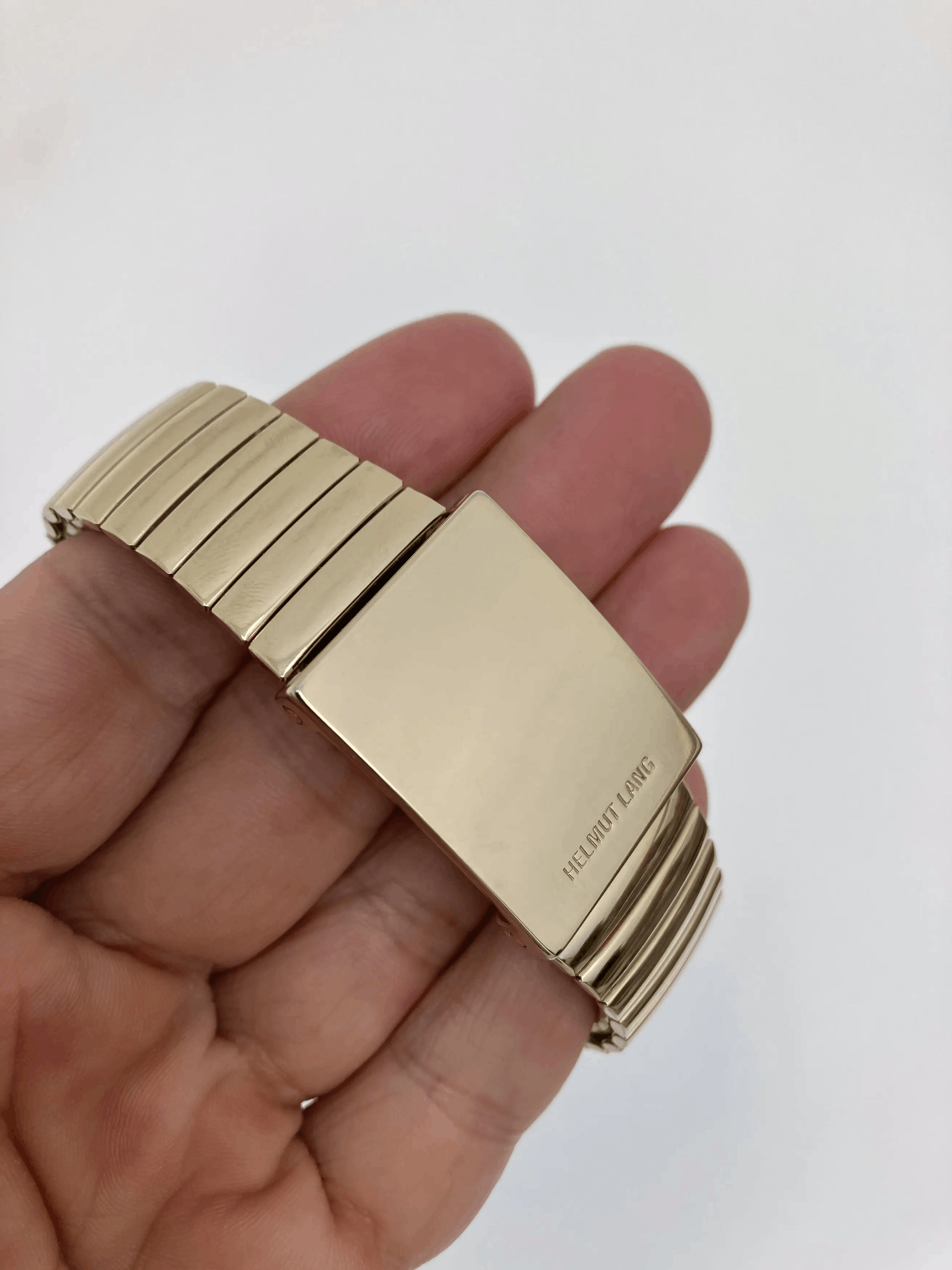 Helmut Lang AW2004 Rare Faceless Watch Bracelet Sterling Silver