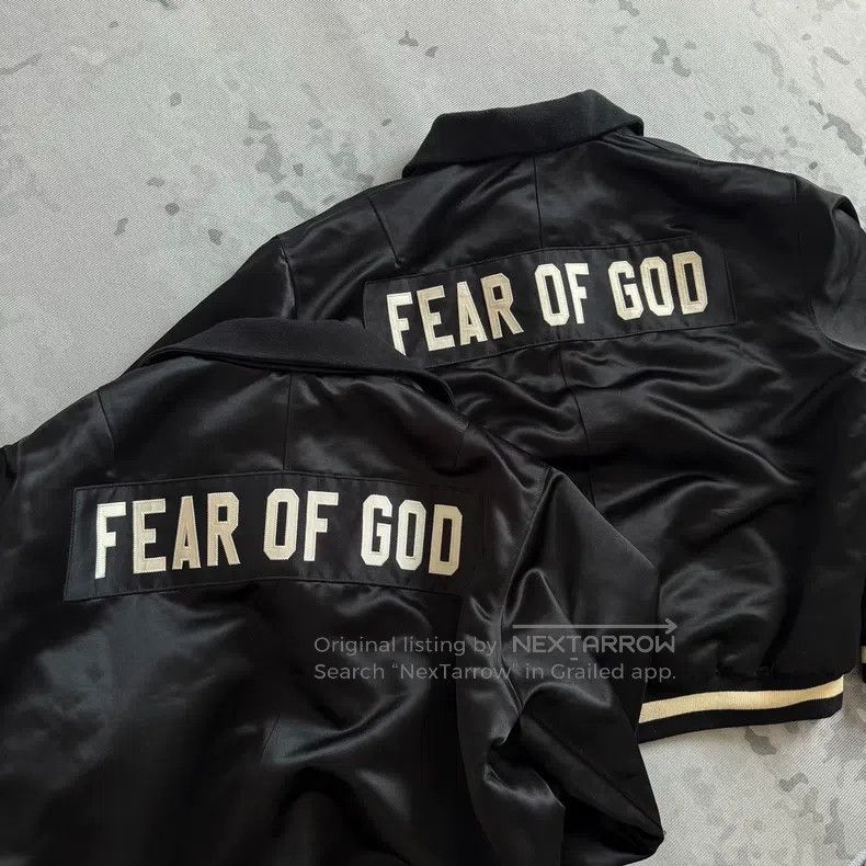 Fear of God Fear Of God 5th Collection 1987 Celtic Satin Half Zip
