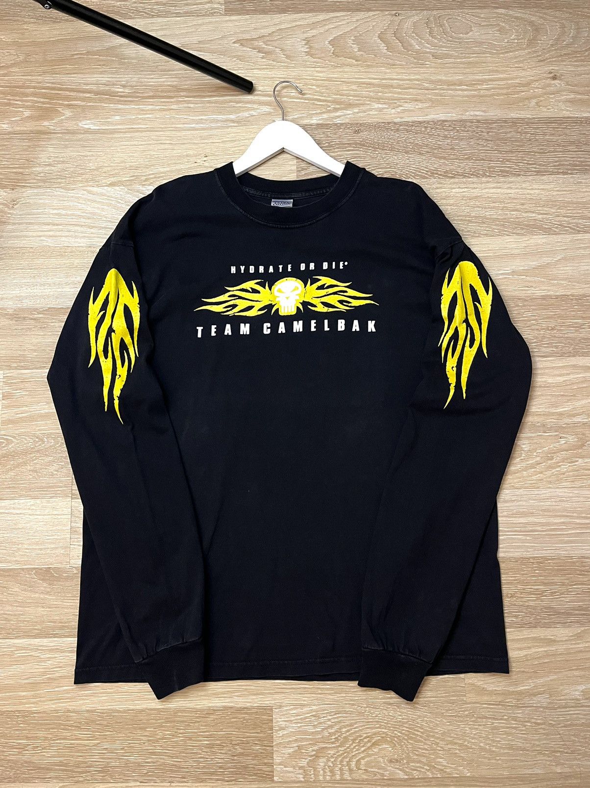 Oakley × Vintage Y2K Vintage Oakley Style Flame Long Sleeve Size US XL / EU 56 / 4 - 6 Thumbnail