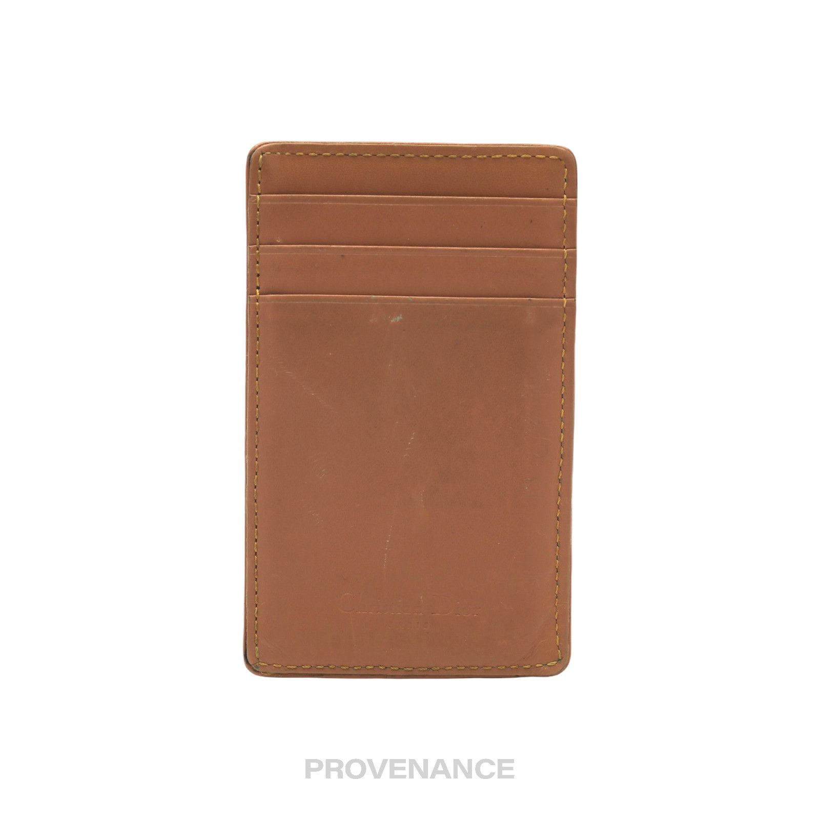 Dior 🔴 Dior Denim Card Holder Wallet - Tan Size ONE SIZE - 2 Thumbnail