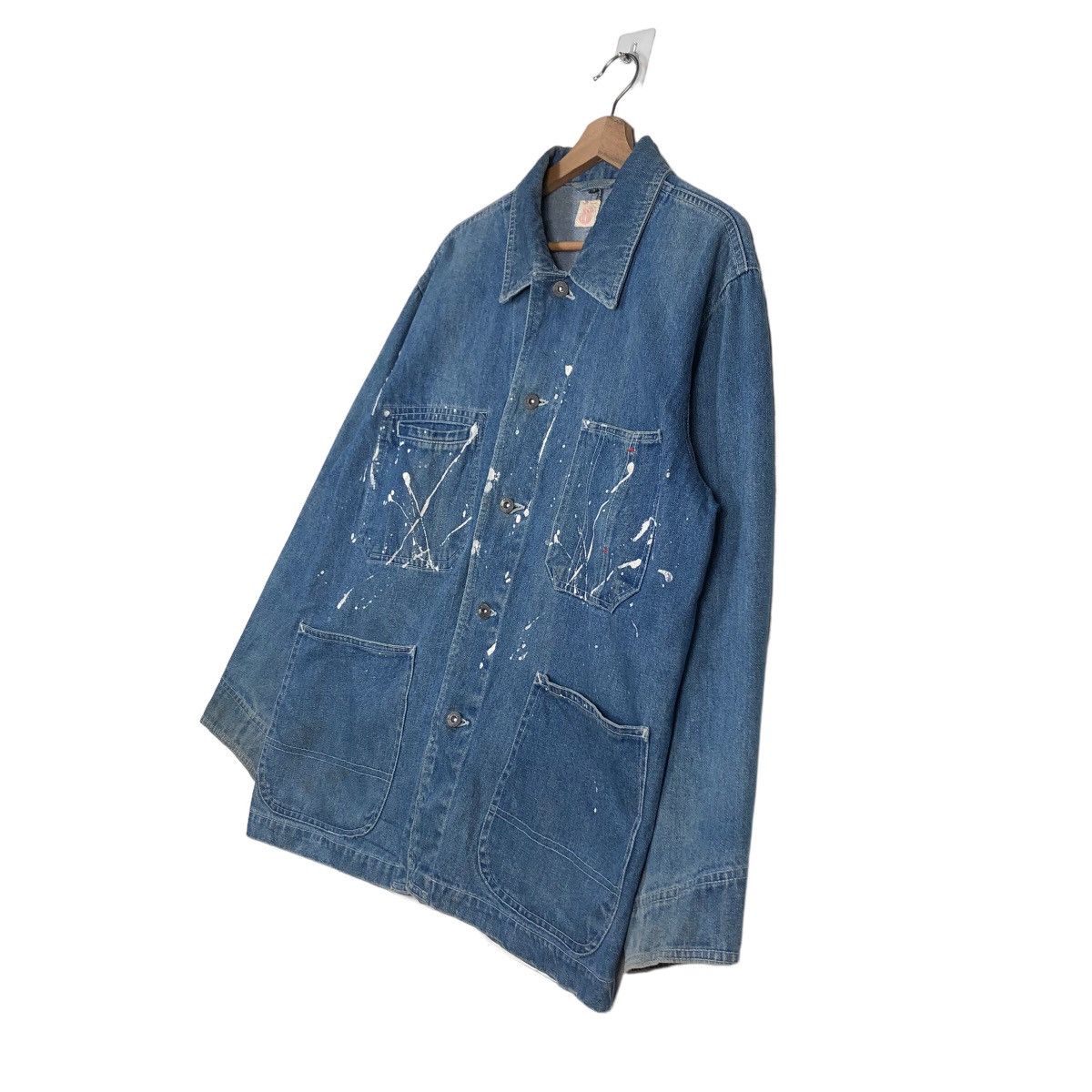 Hysteric Glamour Vintage Chore Jacket Painted Design Double Pocket Bsd ExcHG Size US M / EU 48-50 / 2 - 2 Thumbnail