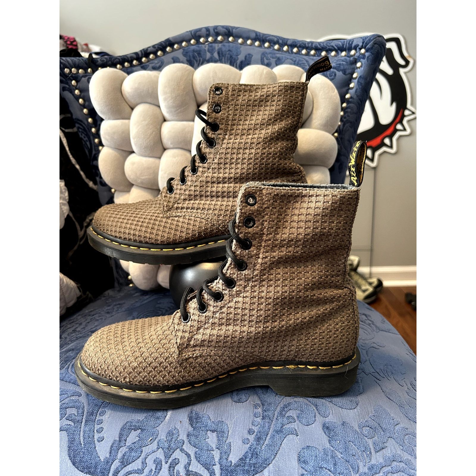 Dr. Martens Dr Martens Page Olive Green Waffle Fabric size 8/EU 39 Size US 8 / IT 38 - 2 Thumbnail