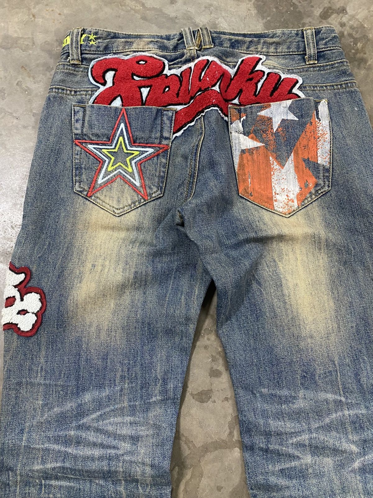 Hysteric Glamour × If Six Was Nine × Japanese Brand Japanese Buzz Spunky I❤️Surf Distressed Denim @264 Size US 30 / EU 46 - 2 Thumbnail