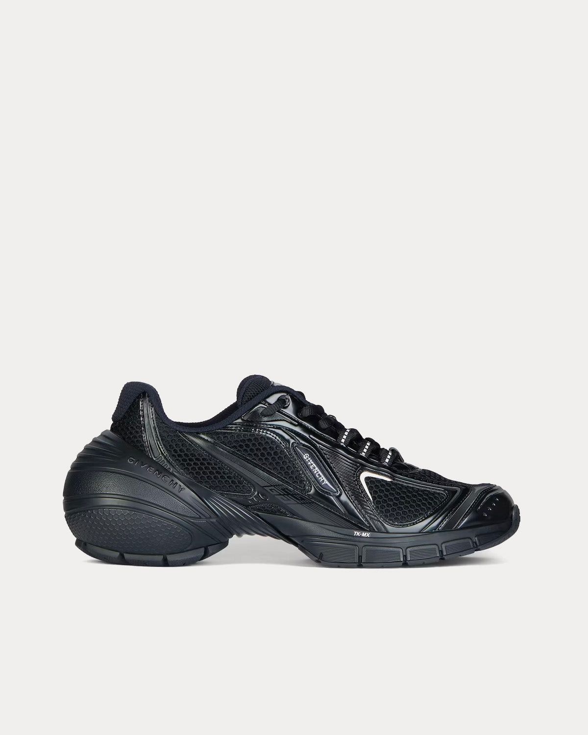 image of Givenchy Tk-Mx Low Top Sneakers With Side Logo In Black, Men's (Size 9)