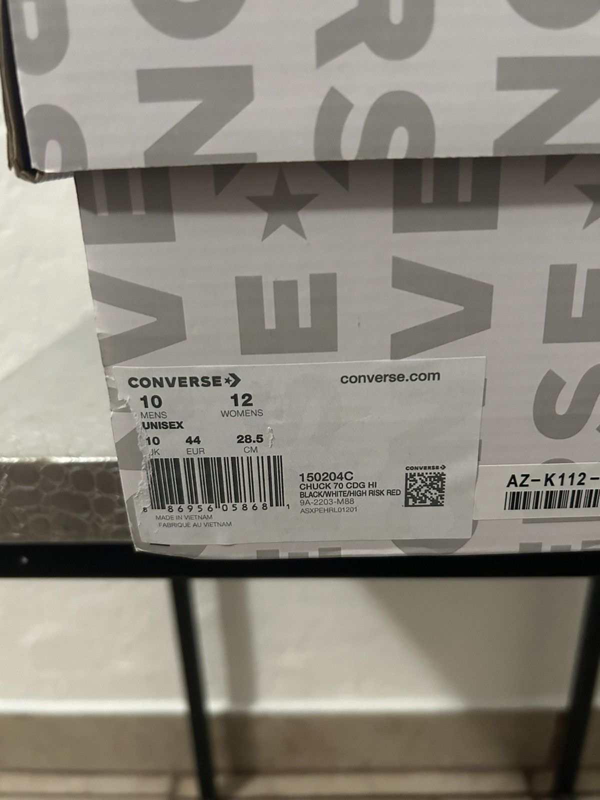 Comme des Garcons PLAY Comme Des Garçon Play Converse Black 10 Size US 10 / EU 43 - 11 Thumbnail