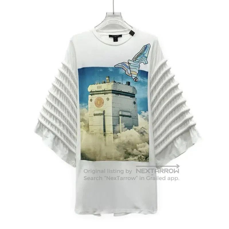 Louis Vuitton Louis Vuitton White Cotton Dress for Women . Size S / US 4 / IT 40 - 1 Thumbnail