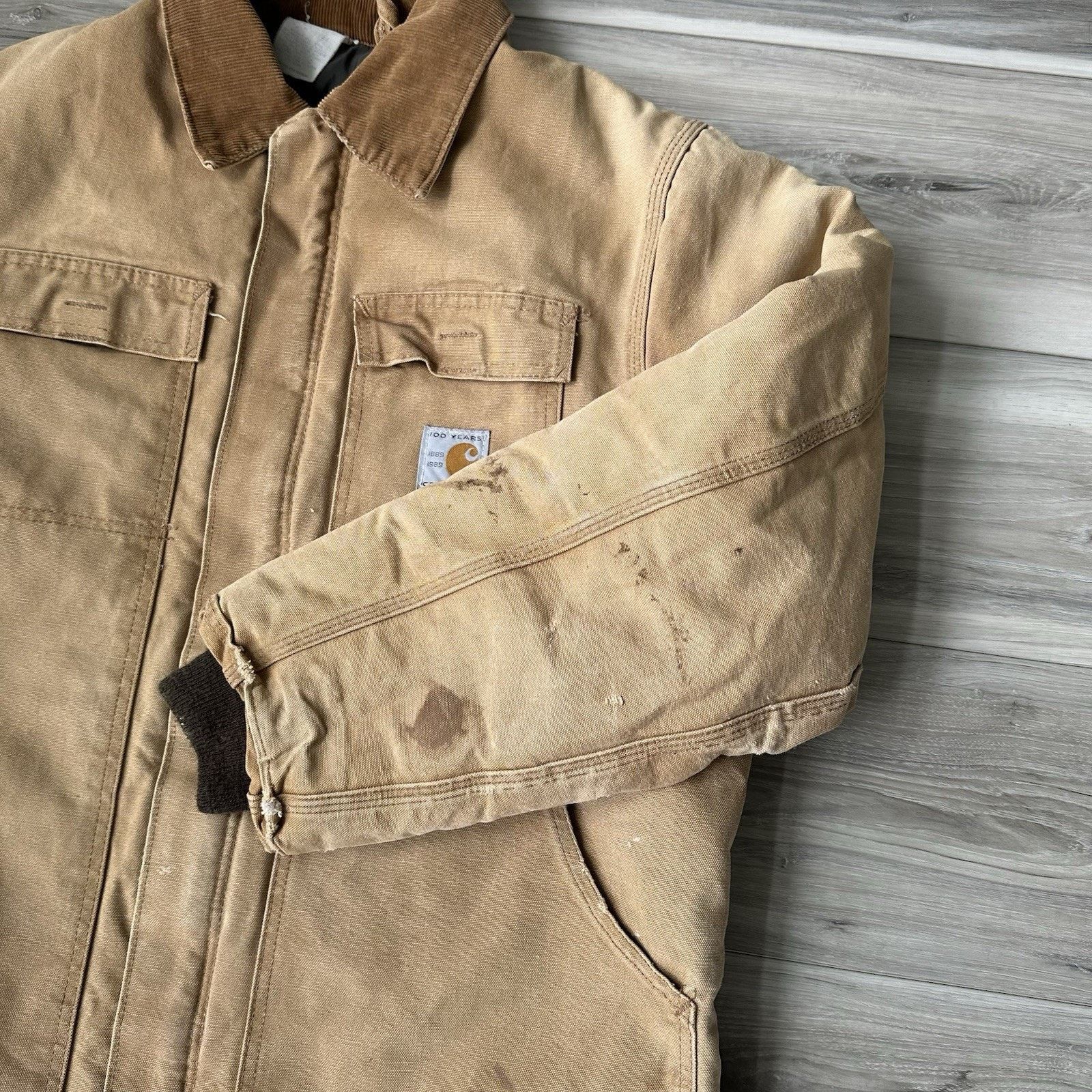 Carhartt VTG Carhartt 100 Year Arctic Quilted Lined Coat Jacket USA Size US XL / EU 56 / 4 - 4 Thumbnail