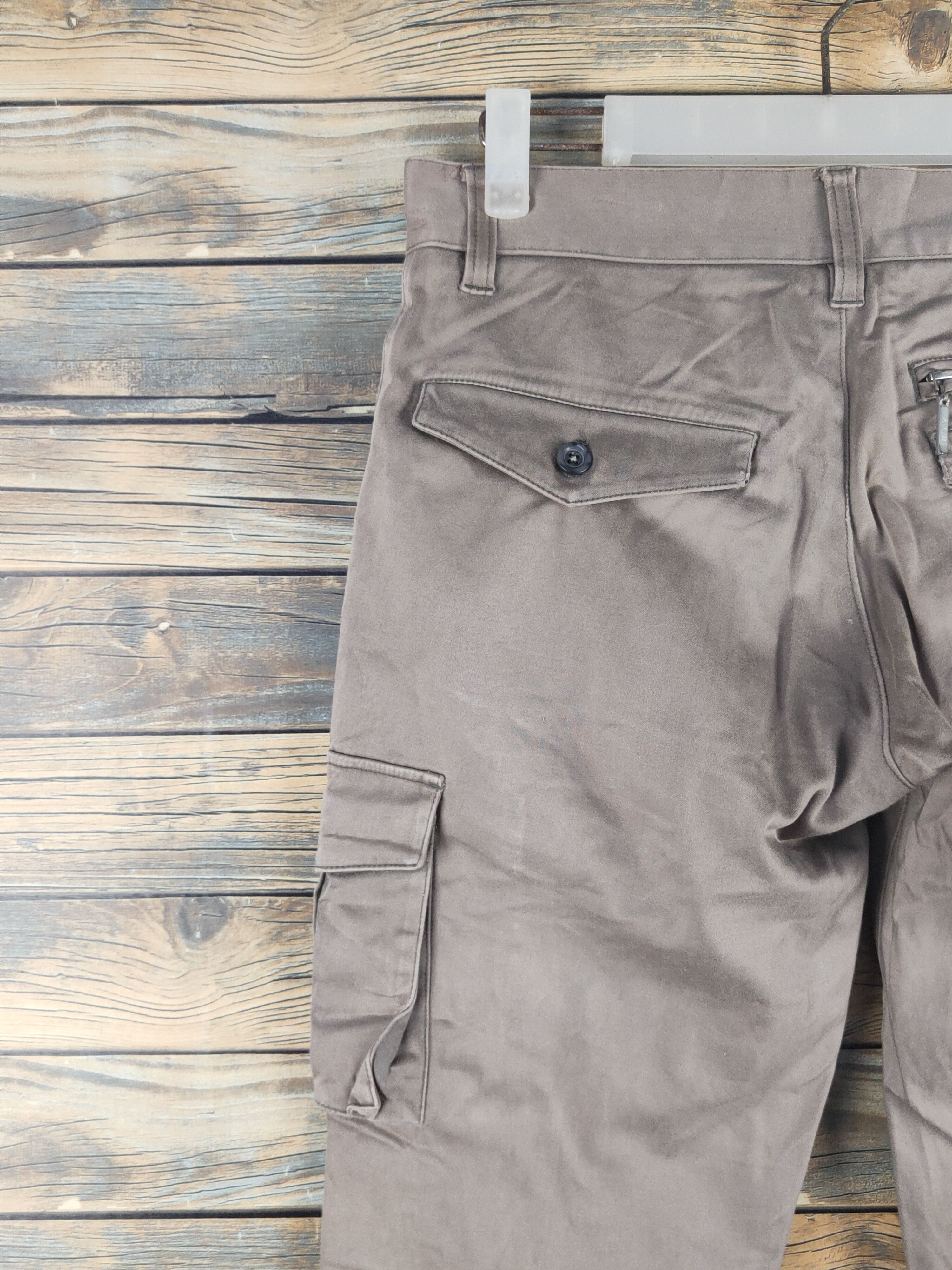 Japanese Brand DL A.S.M Beige Multipocket Cargo Pants #46-079T Size US 28 / EU 44 - 8 Thumbnail