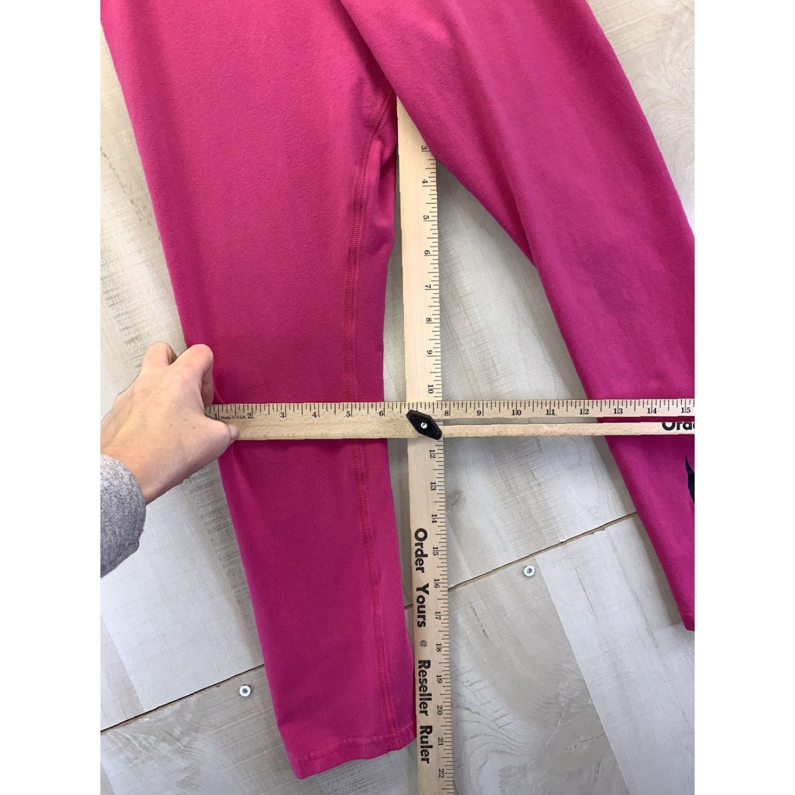 Nike Nike Leggings Womens Crop Pink Skinny SZ S-5301 Size 28" / US 6 / IT 42 - 3 Thumbnail