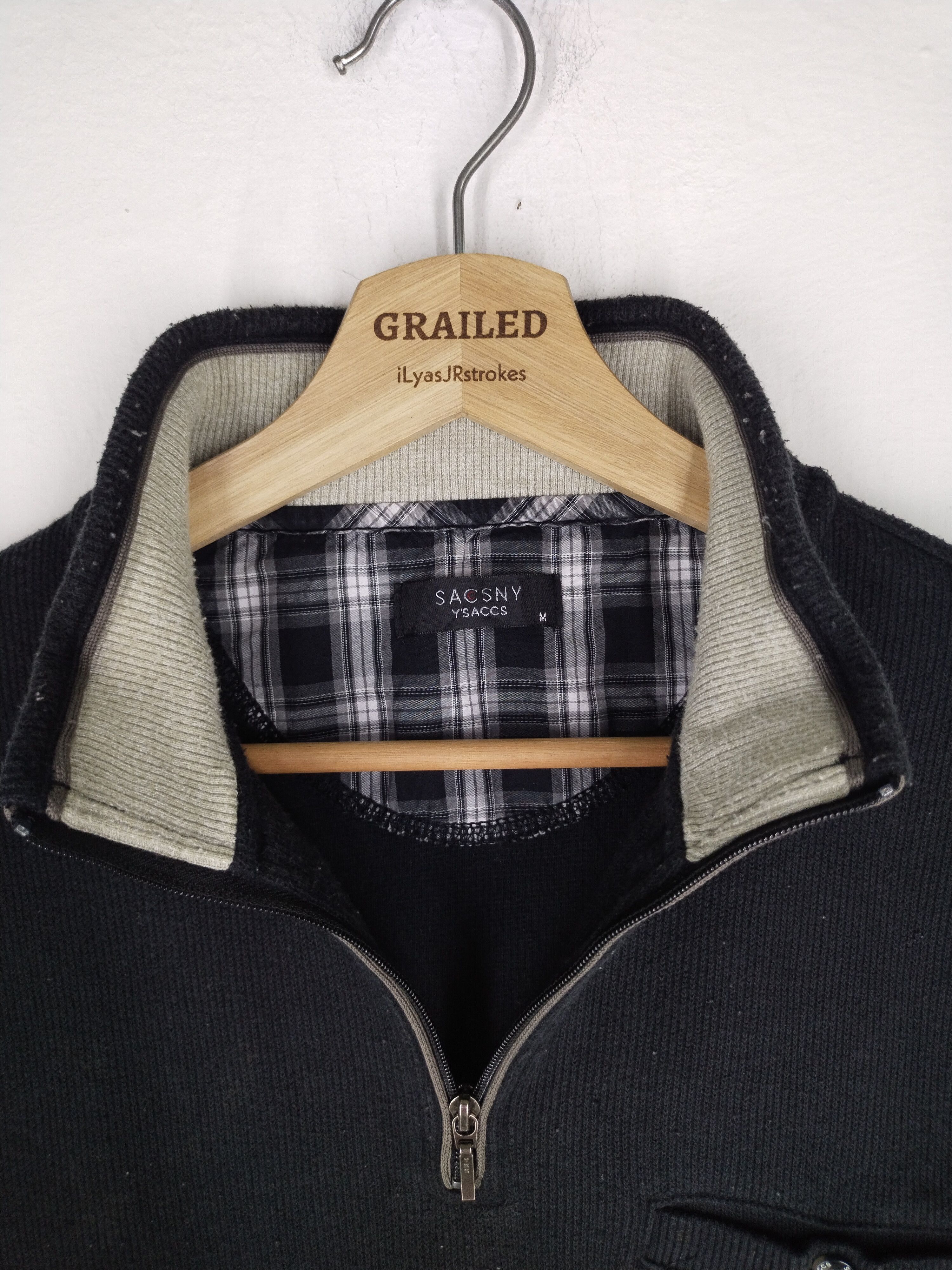 Y's × Yohji Yamamoto Sacsny Y'saccs Yohji Yamamoto Half Zipper Size US M / EU 48-50 / 2 - 13 Thumbnail