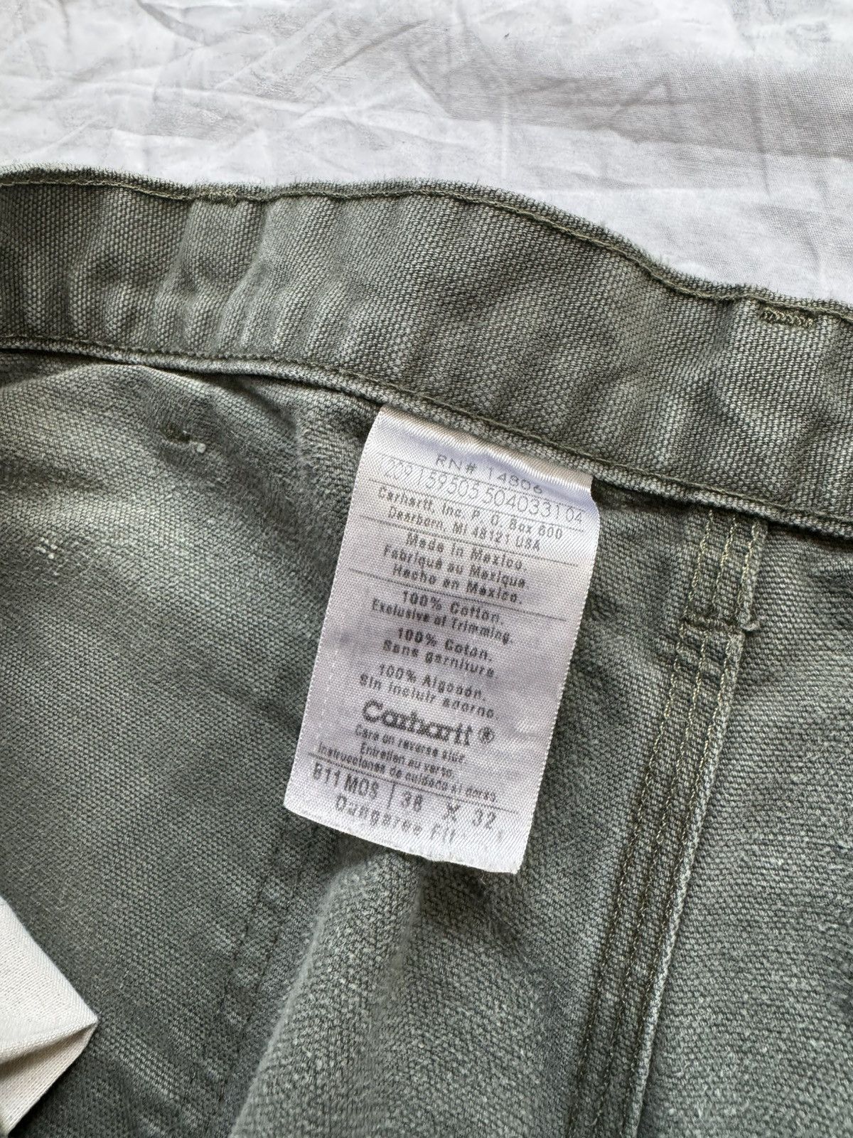 Carhartt Vintage Faded Moss Green Carhartt Work Wants Size US 38 / EU 54 - 5 Thumbnail
