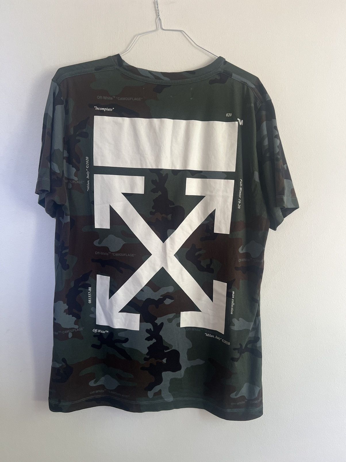 Off white camouflage Logo TEE