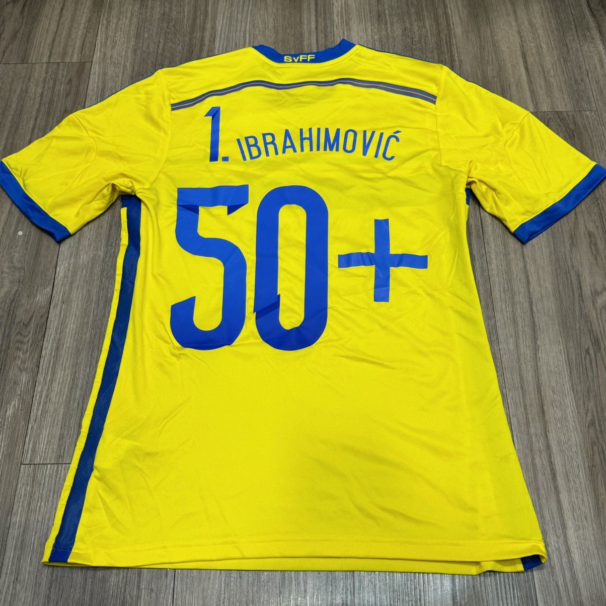 Adidas Sweden 14/15 Ibrahimovic 50+ special shirt Size US M / EU 48-50 / 2 - 2 Thumbnail